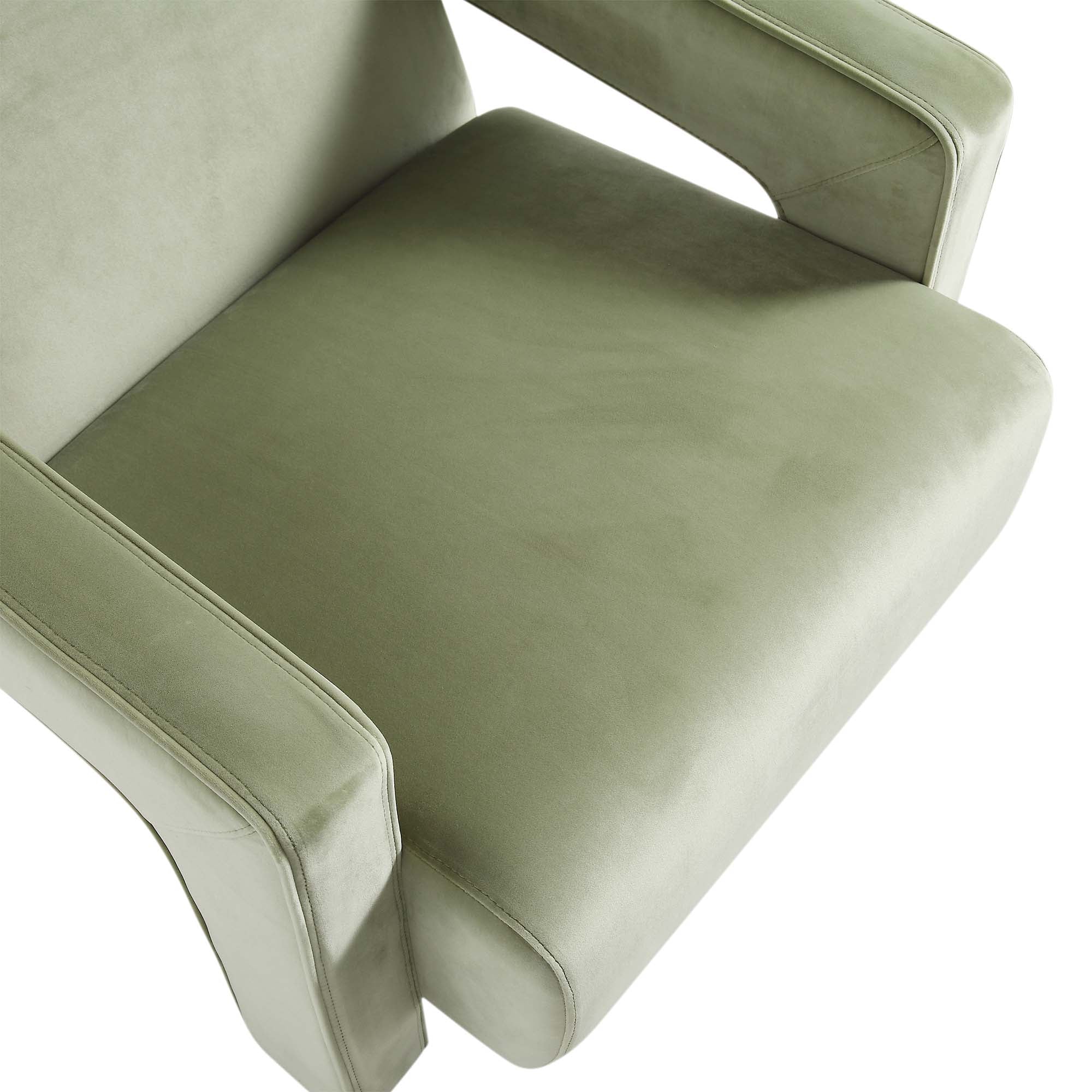brompton sculptural armchair, lichen velvet brompton sculptural armchair, lichen velvet