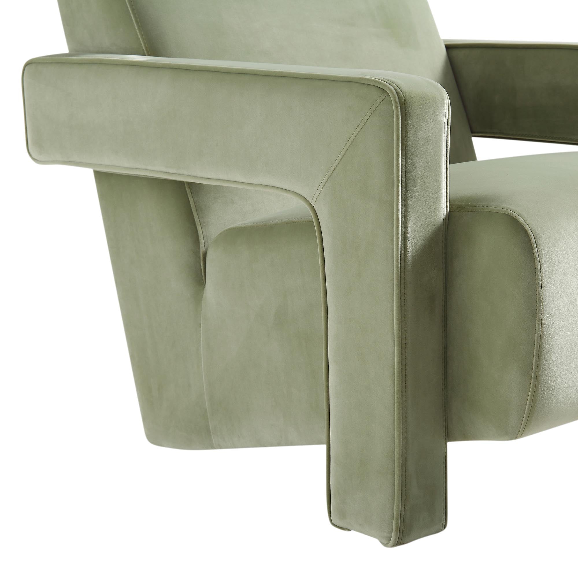 brompton sculptural armchair, lichen velvet brompton sculptural armchair, lichen velvet