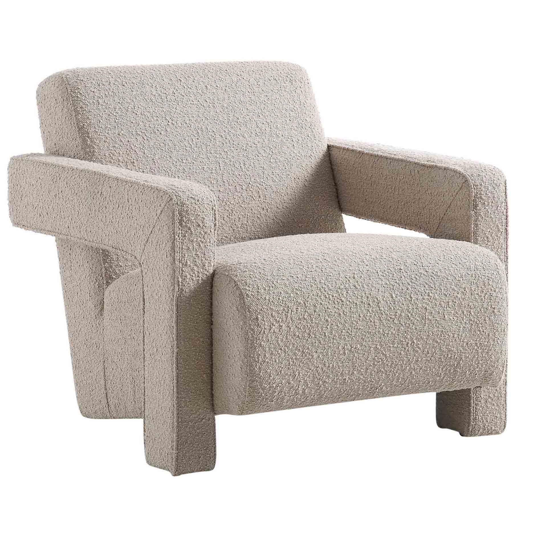 brompton sculptural armchair, taupe boucle brompton sculptural armchair, taupe boucle