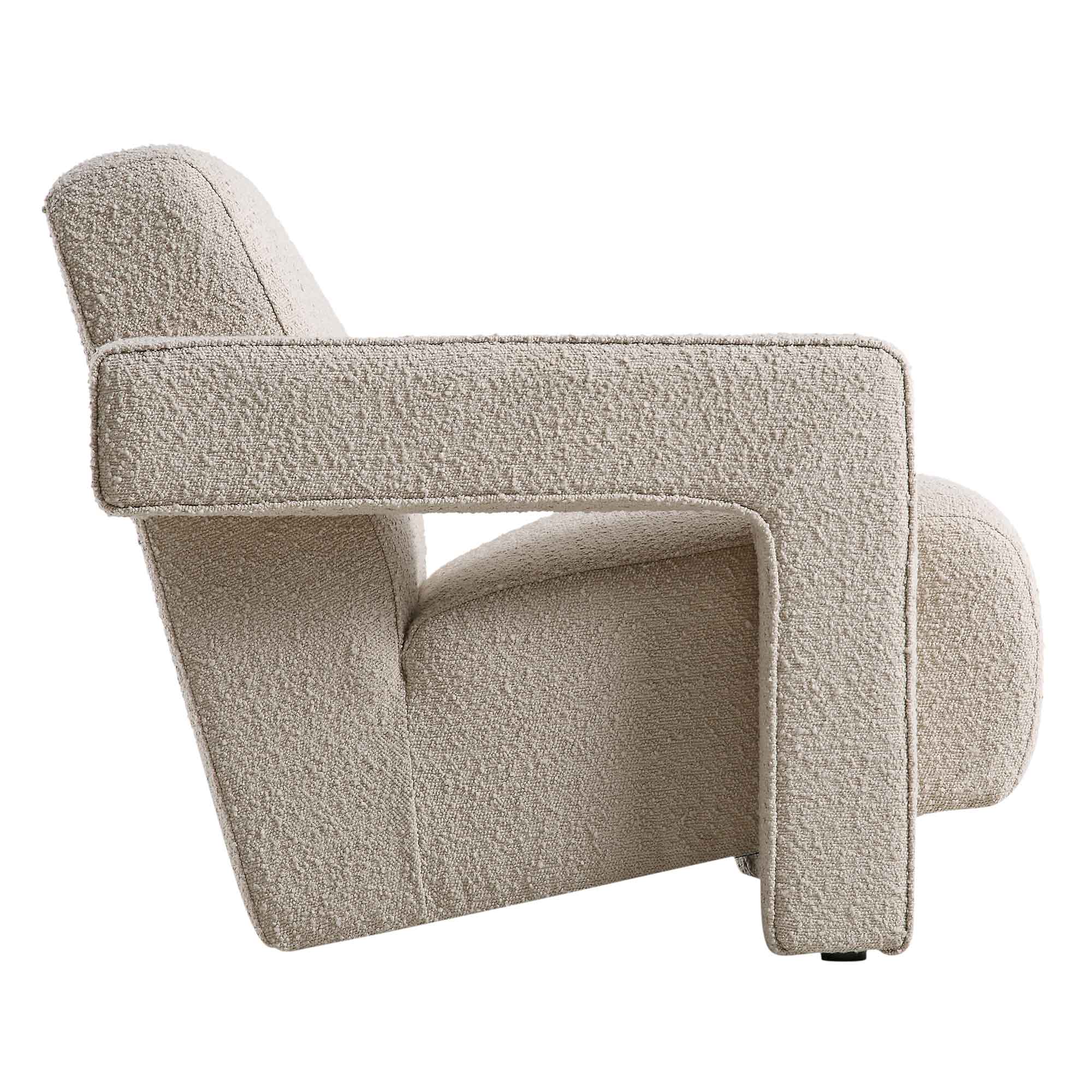 brompton sculptural armchair, taupe boucle brompton sculptural armchair, taupe boucle