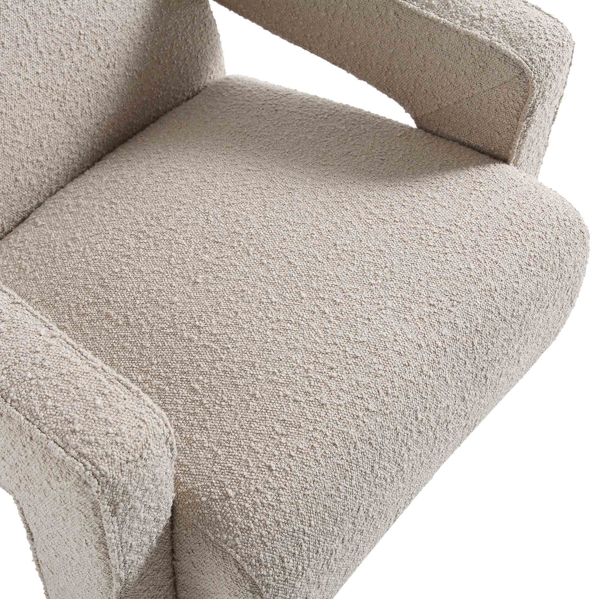 brompton sculptural armchair, taupe boucle brompton sculptural armchair, taupe boucle