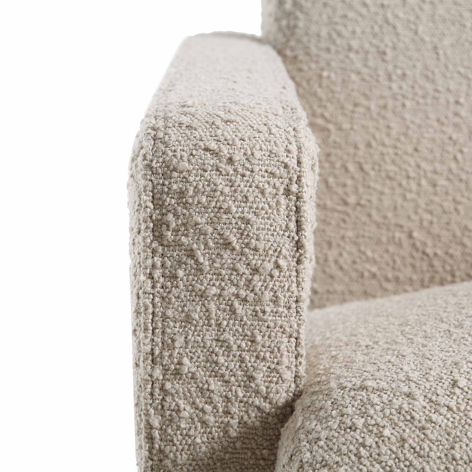 brompton sculptural armchair, taupe boucle brompton sculptural armchair, taupe boucle