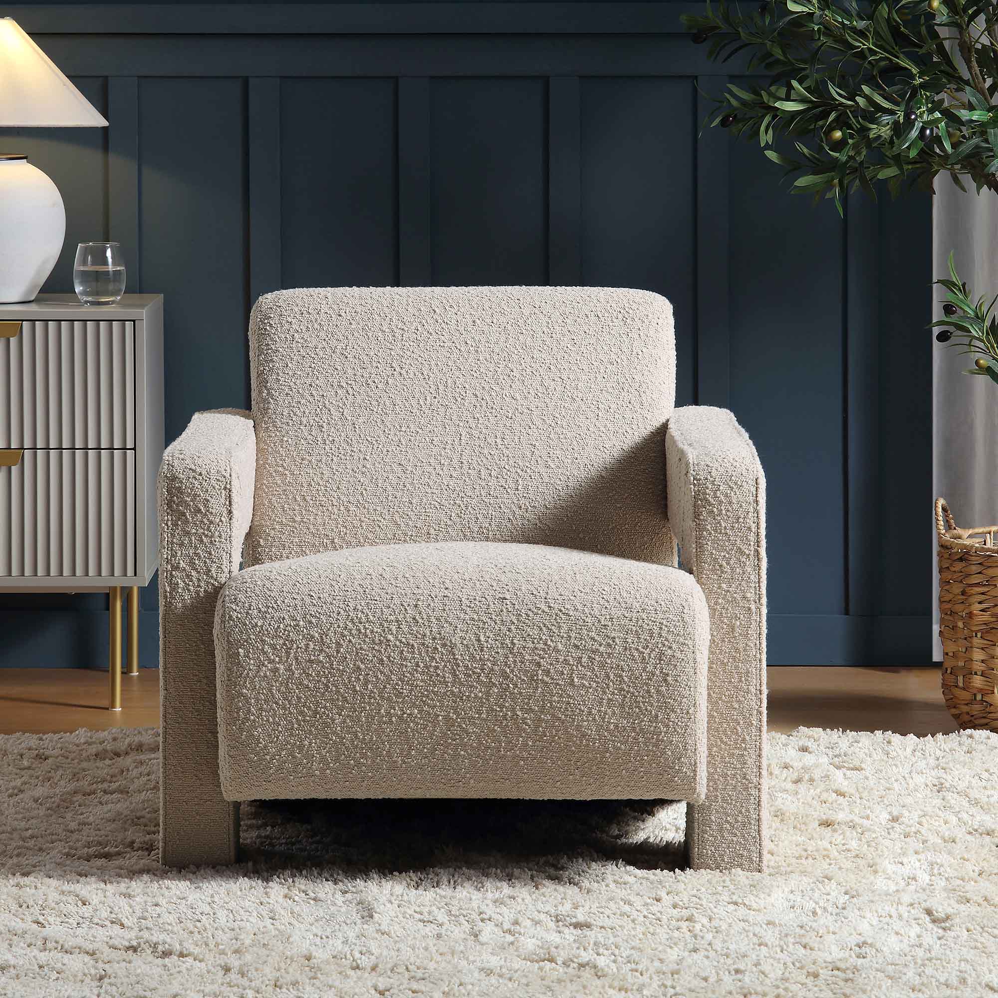 brompton sculptural armchair, taupe boucle brompton sculptural armchair, taupe boucle