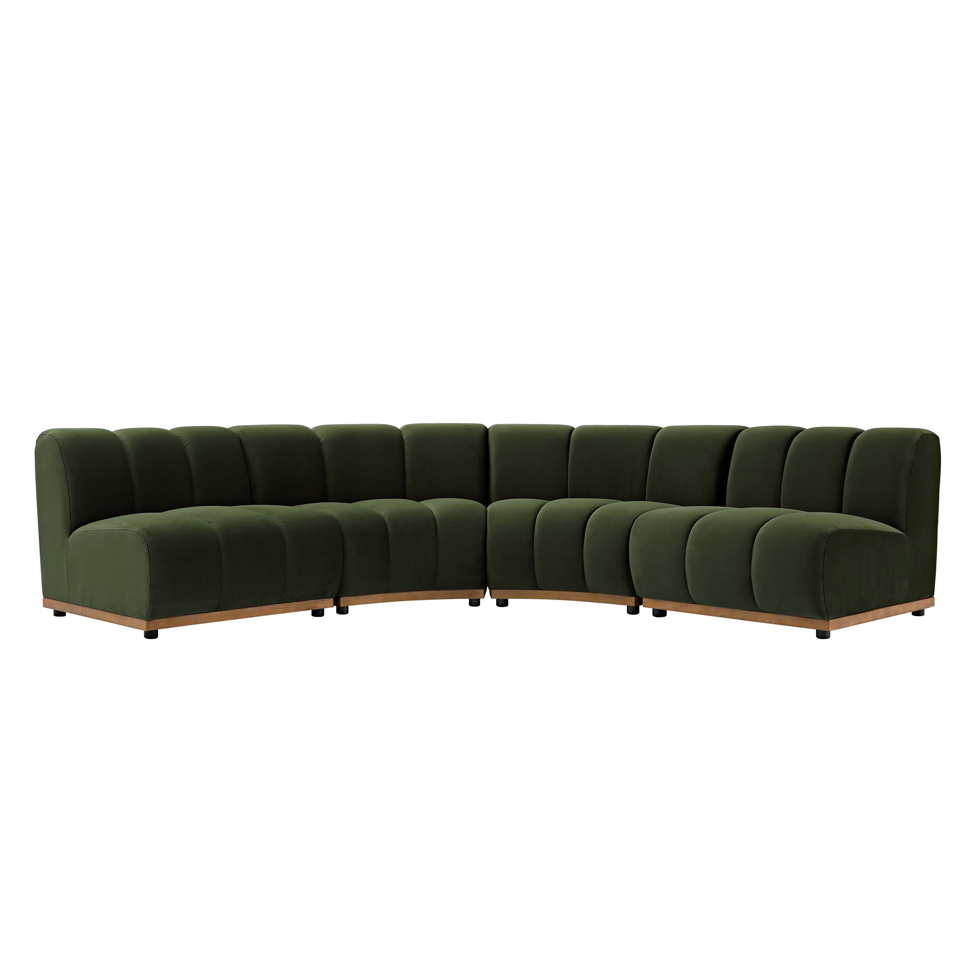 granvia moss green velvet sectional sofa, 4 seater large corner sofa granvia moss green velvet sectional sofa, 4 seater large corner sofa