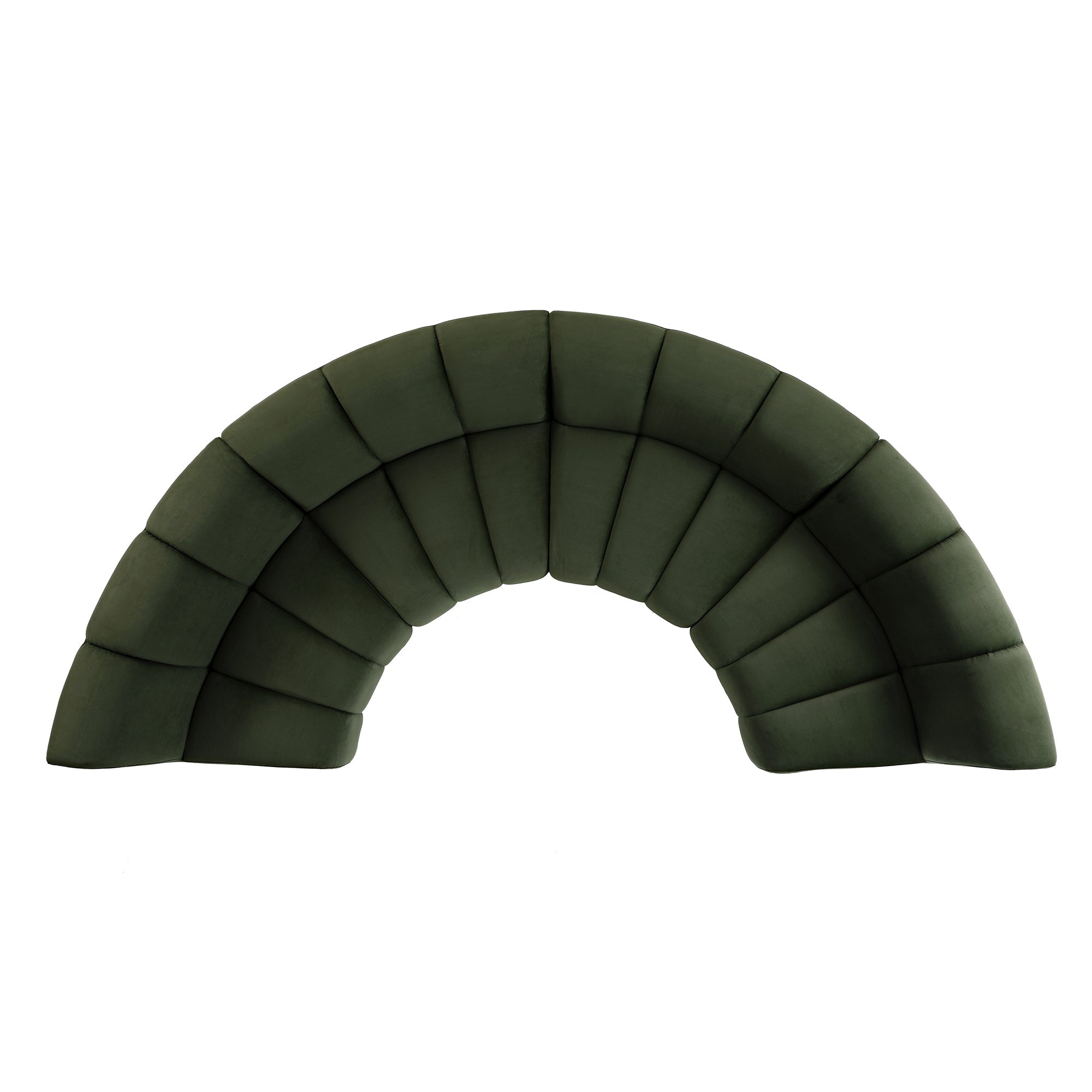 granvia moss green velvet sectional sofa, 4 seater half circle sofa granvia moss green velvet sectional sofa, 4 seater half circle sofa