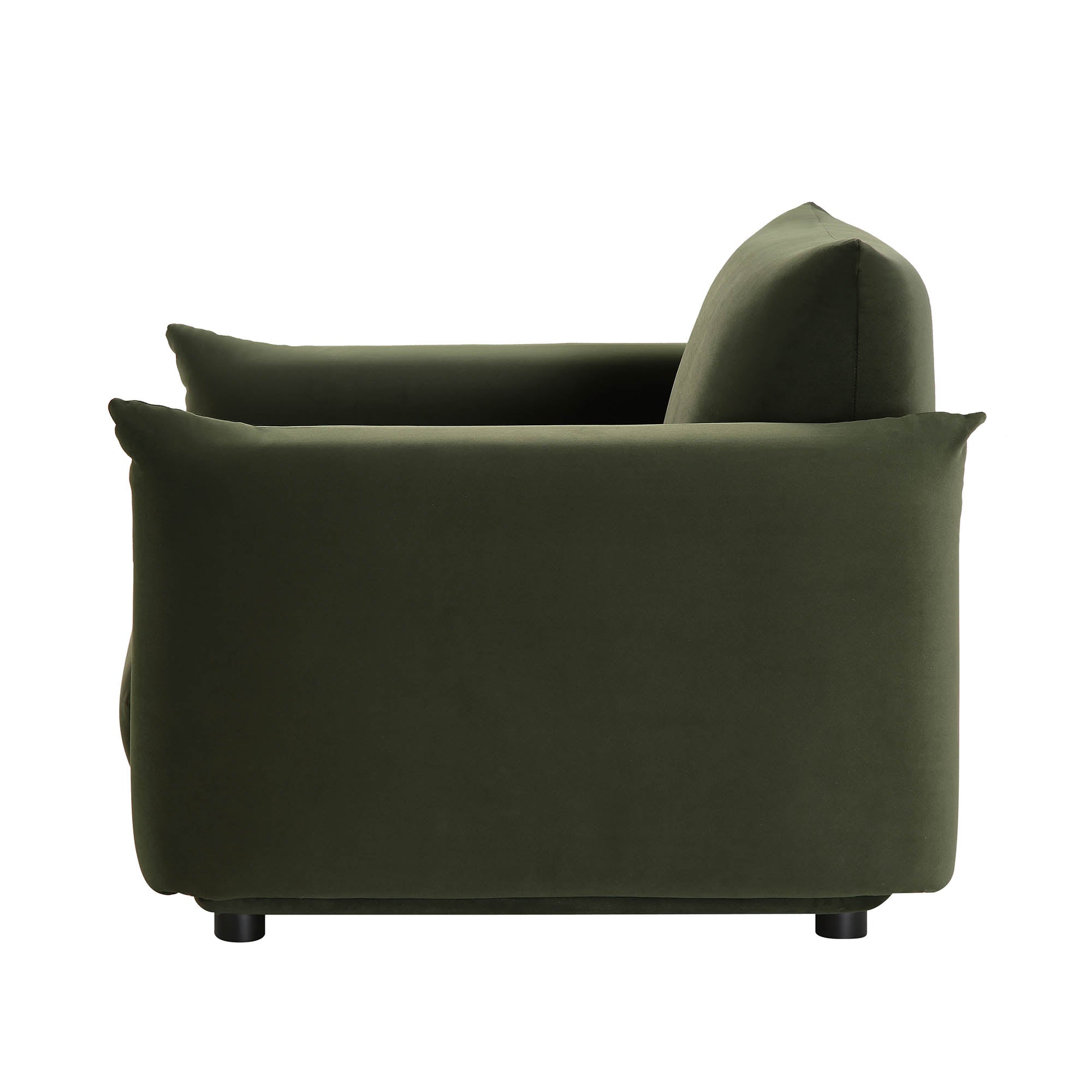 gianni armchair, moss green velvet gianni armchair, moss green velvet