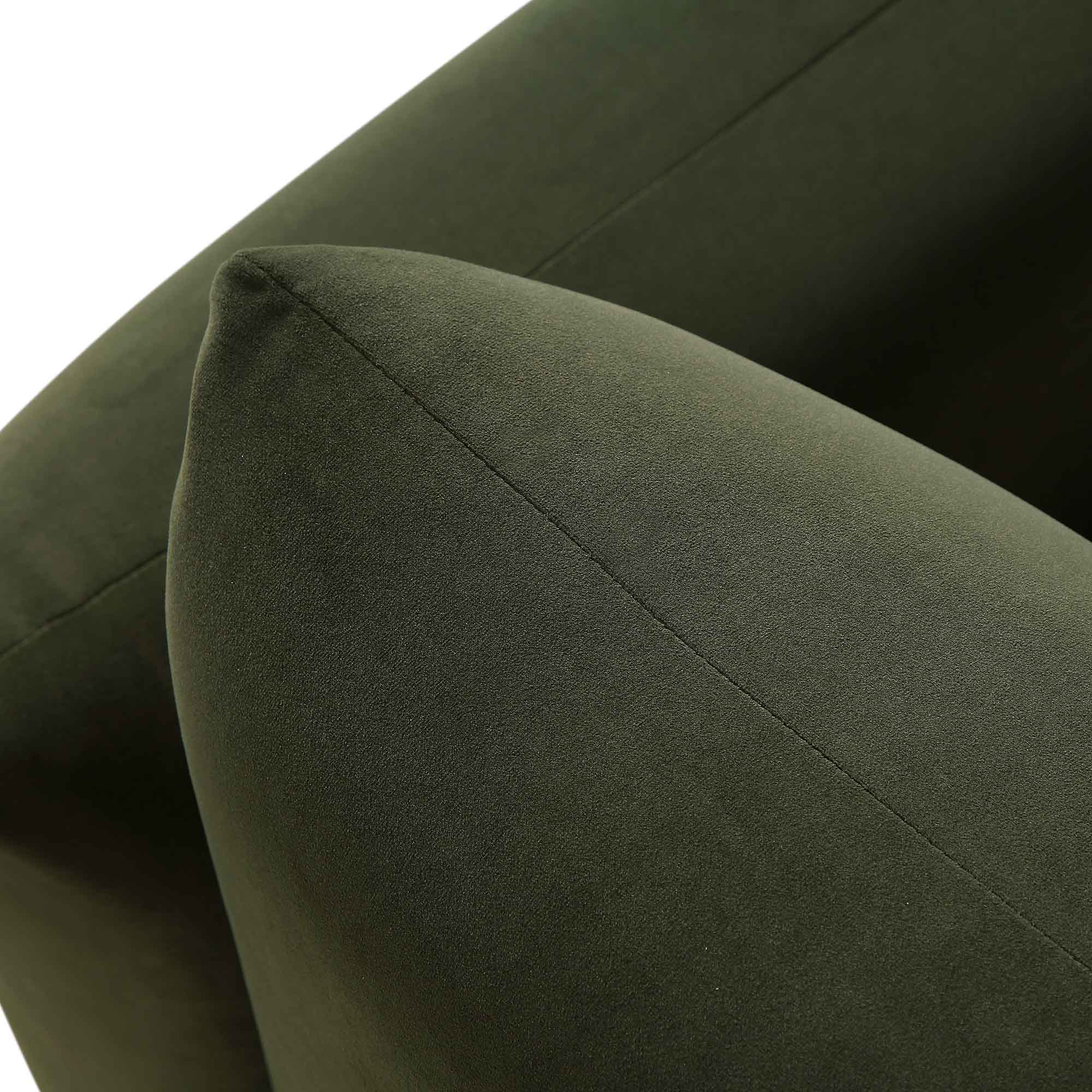 gianni armchair, moss green velvet gianni armchair, moss green velvet