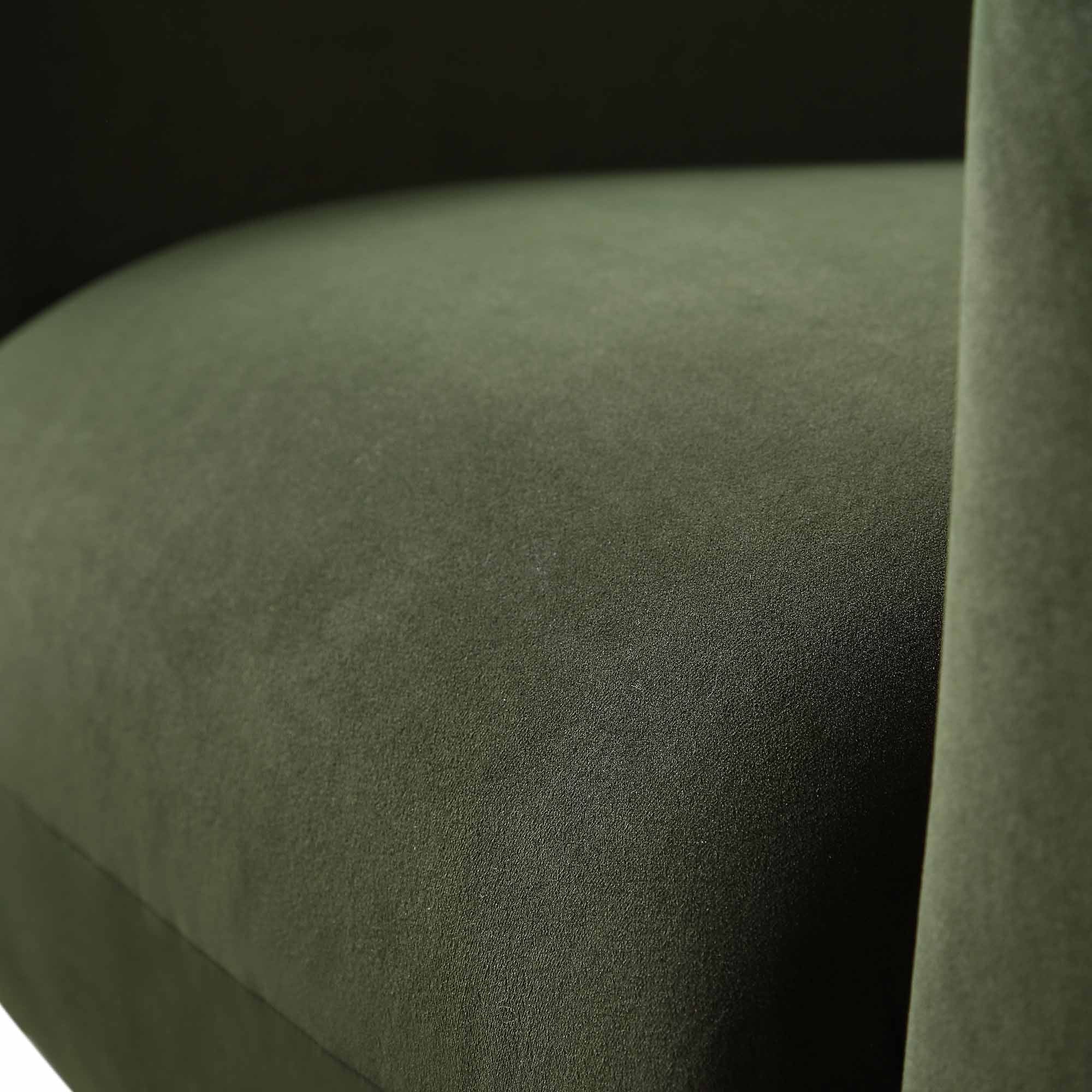 gianni armchair, moss green velvet gianni armchair, moss green velvet