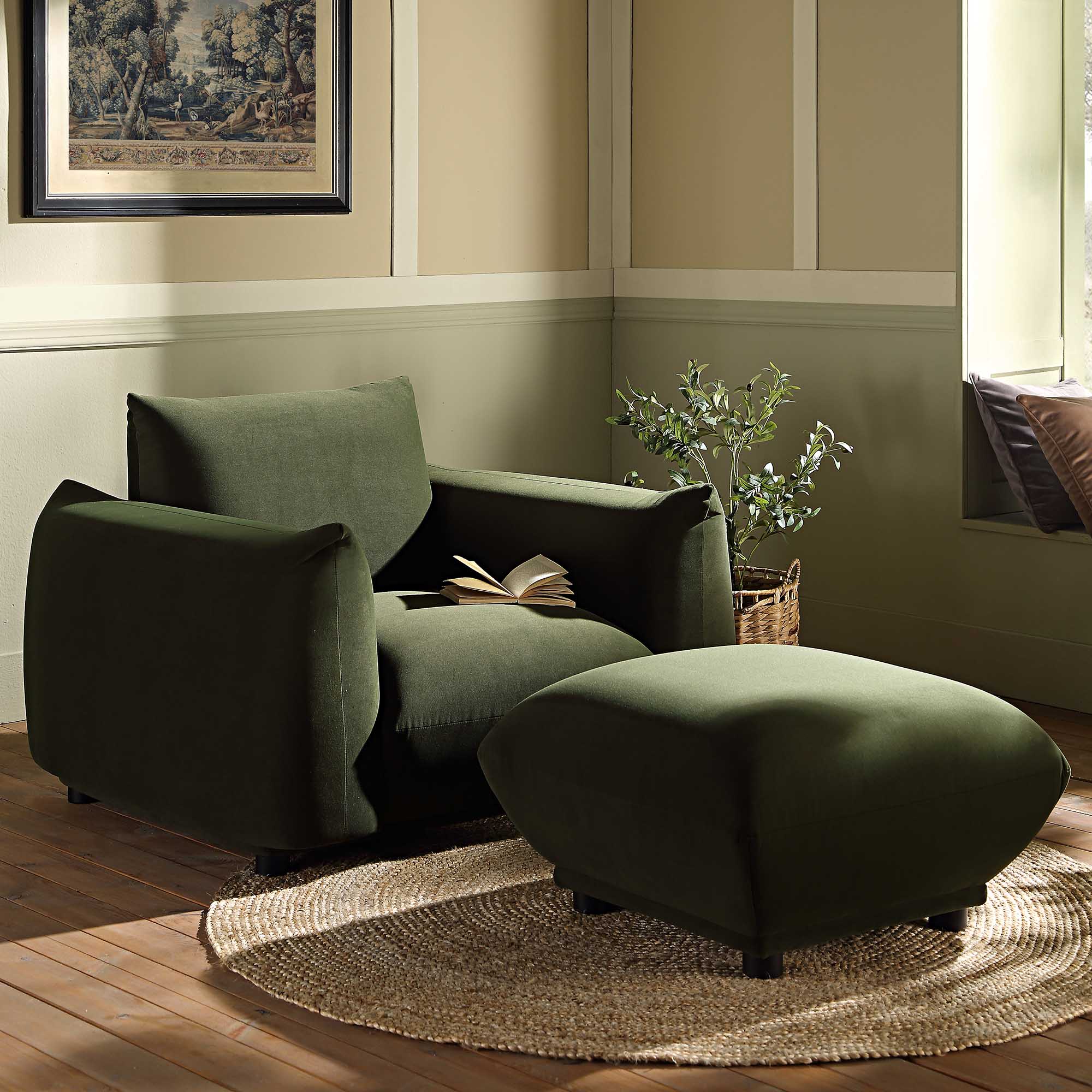 gianni armchair, moss green velvet gianni armchair, moss green velvet