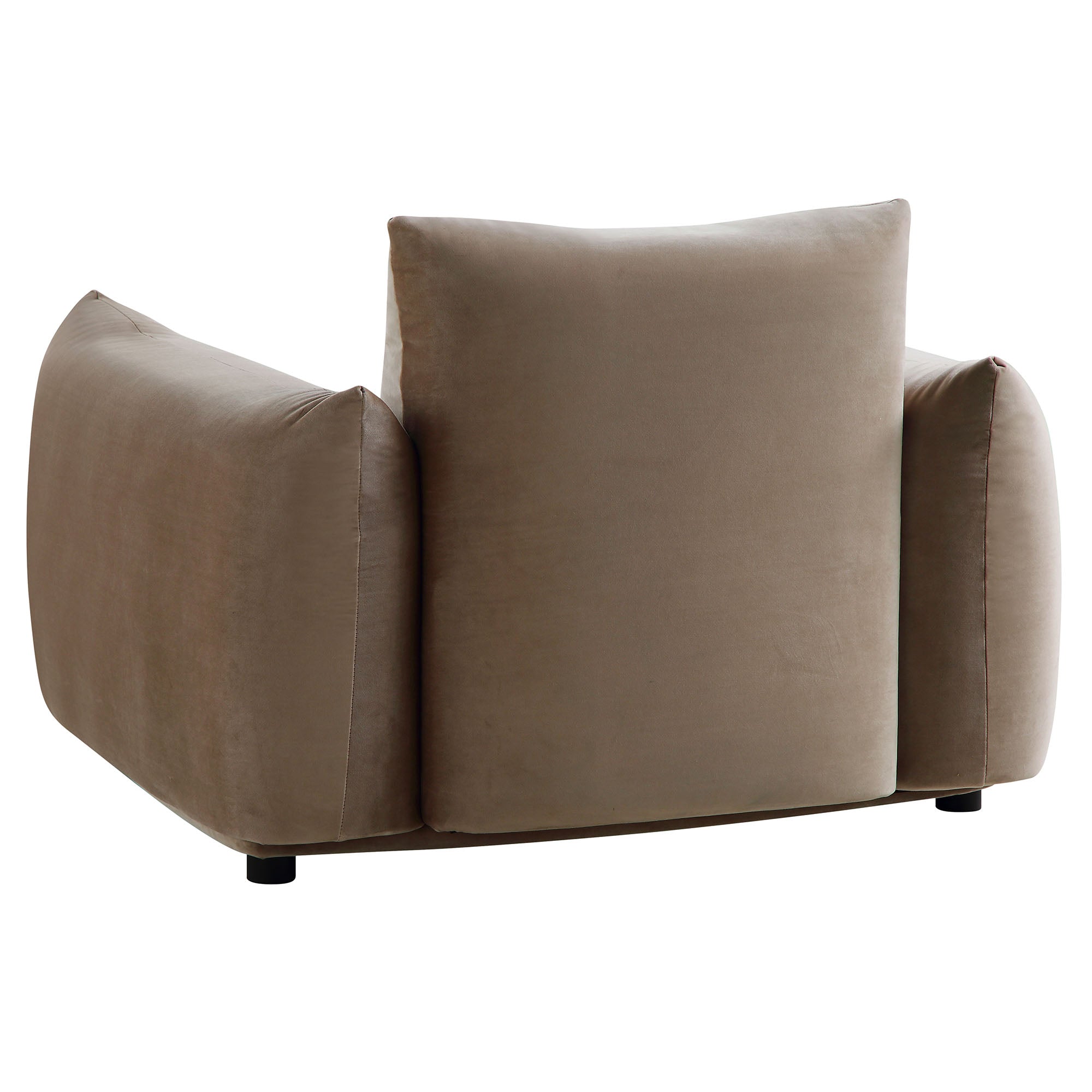 gianni armchair, mink velvet gianni armchair, mink velvet