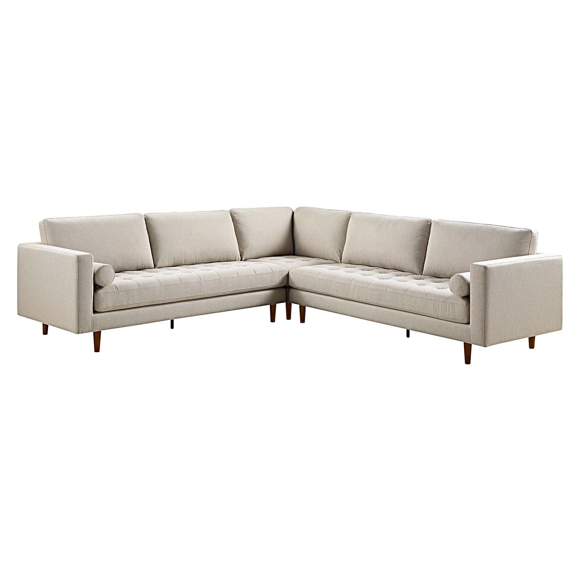 henrietta 5+seater corner sofa, beige woven fabric henrietta 5+seater corner sofa, beige woven fabric