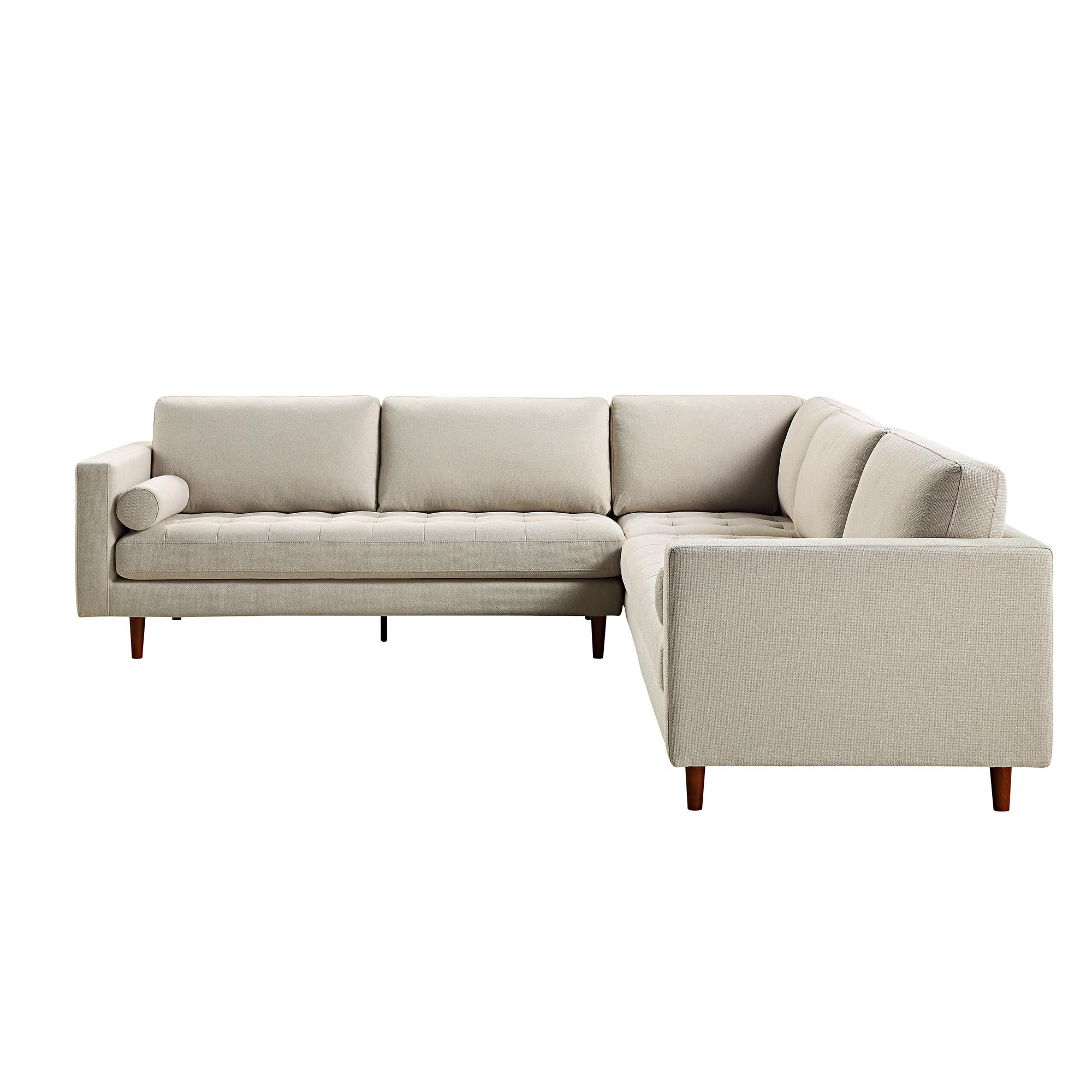 henrietta 5+seater corner sofa, beige woven fabric henrietta 5+seater corner sofa, beige woven fabric