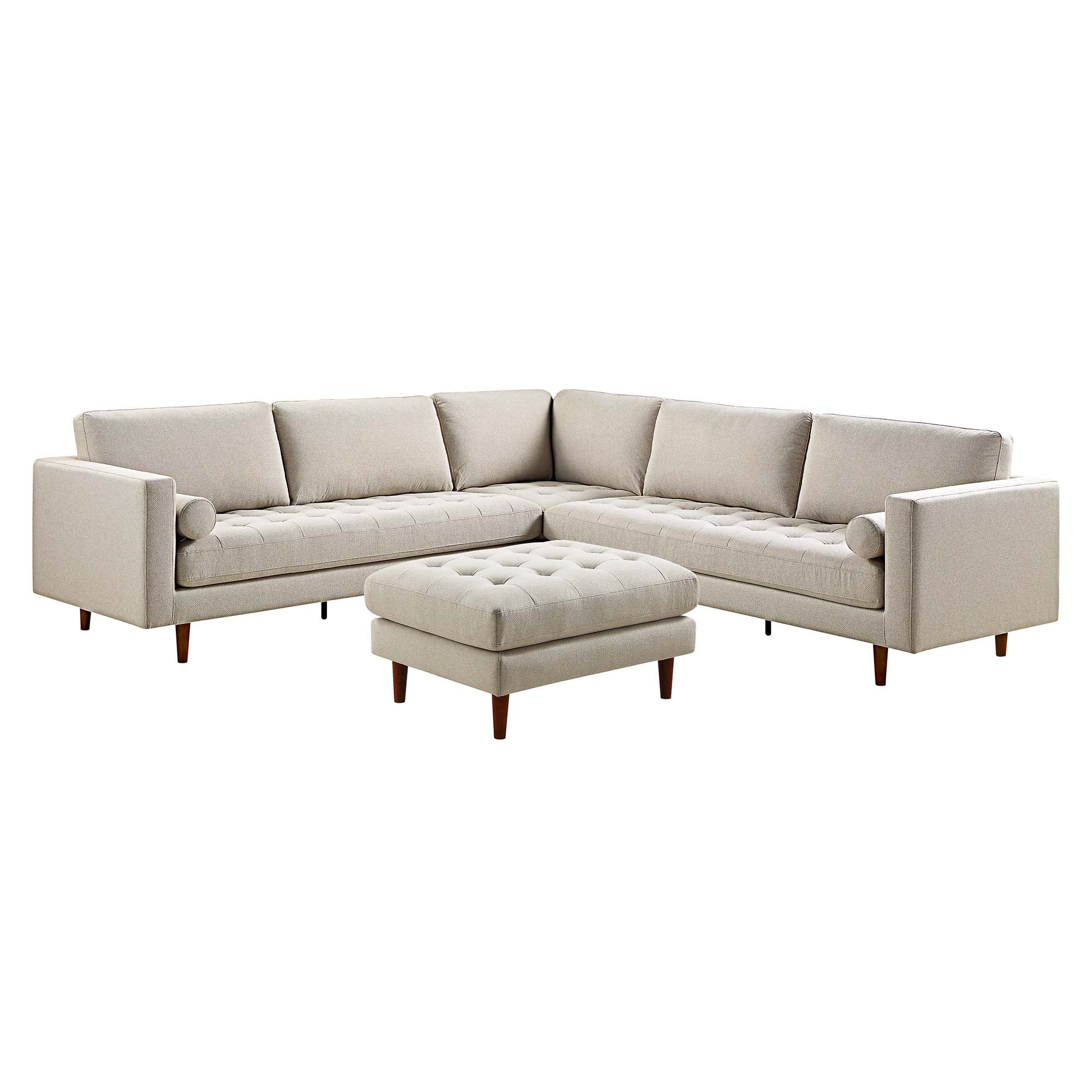 henrietta 5+seater corner sofa, beige woven fabric henrietta 5+seater corner sofa, beige woven fabric