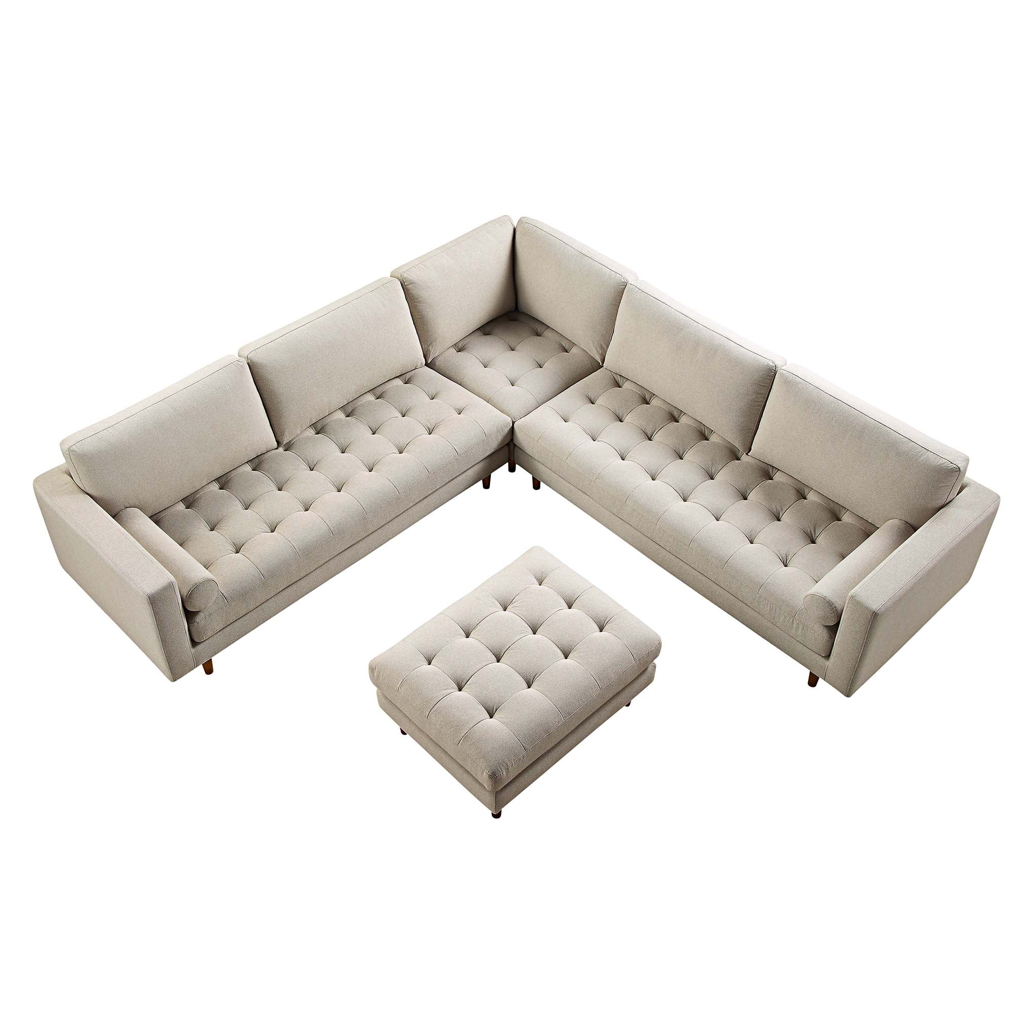 henrietta 5+seater corner sofa, beige woven fabric henrietta 5+seater corner sofa, beige woven fabric