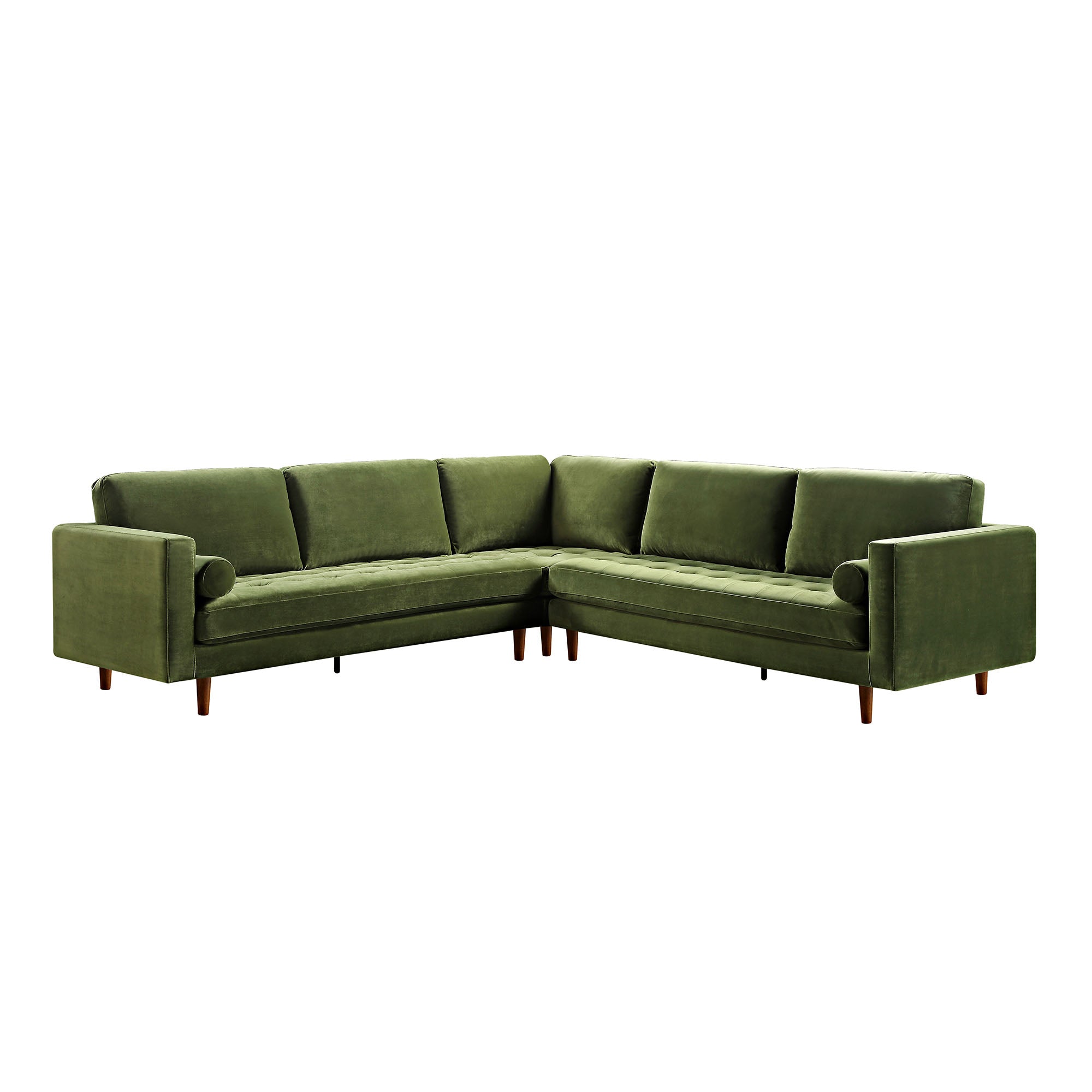 henrietta 5+seater corner sofa, moss green velvet henrietta 5+seater corner sofa, moss green velvet