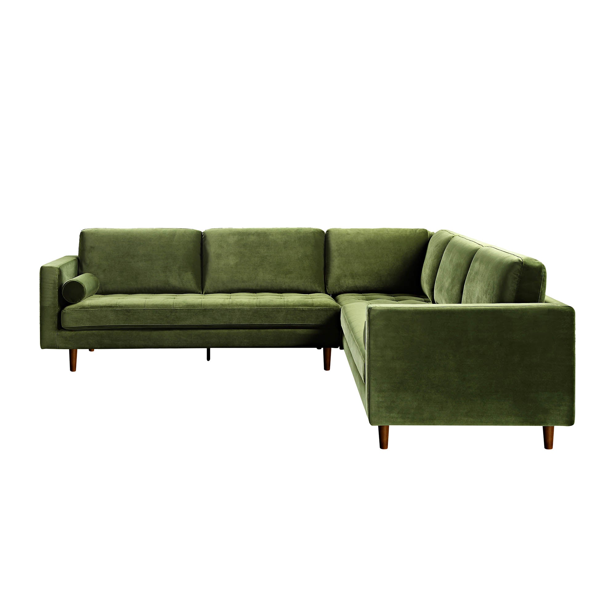 henrietta 5+seater corner sofa, moss green velvet henrietta 5+seater corner sofa, moss green velvet