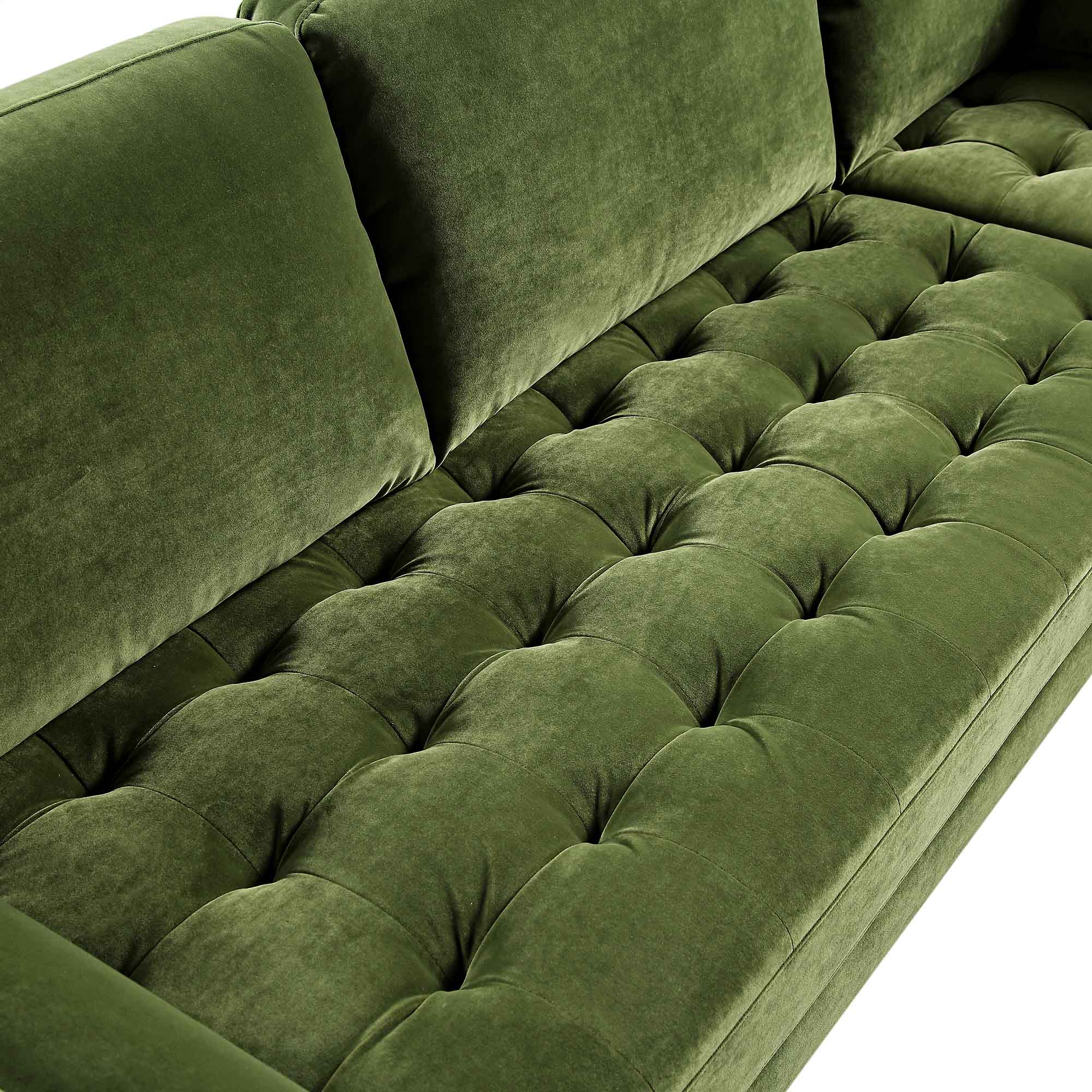henrietta 5+seater corner sofa, moss green velvet henrietta 5+seater corner sofa, moss green velvet