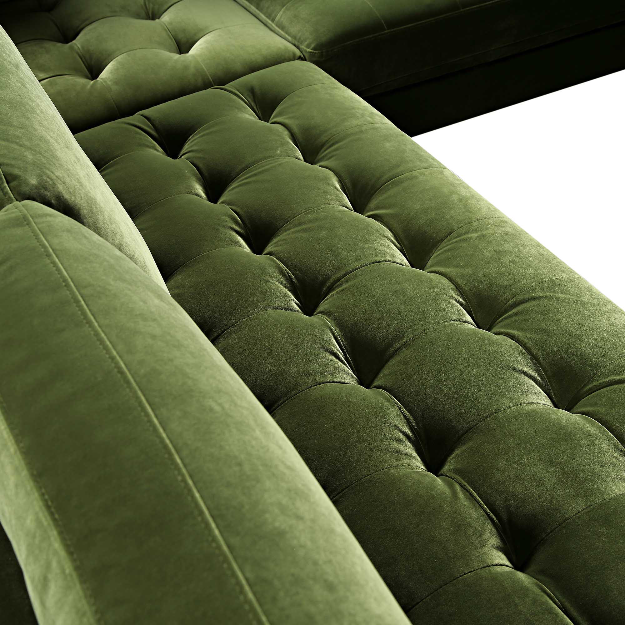 henrietta 5+seater corner sofa, moss green velvet henrietta 5+seater corner sofa, moss green velvet