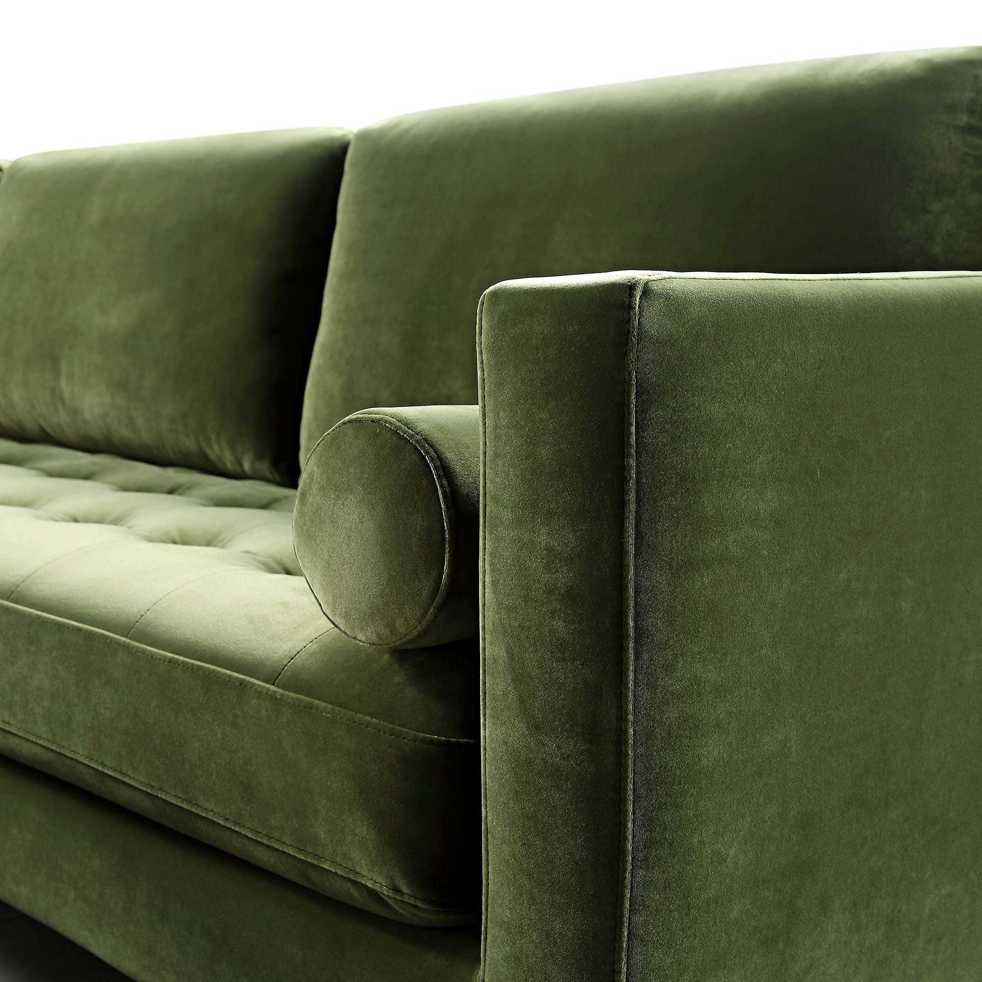 henrietta 5+seater corner sofa, moss green velvet henrietta 5+seater corner sofa, moss green velvet