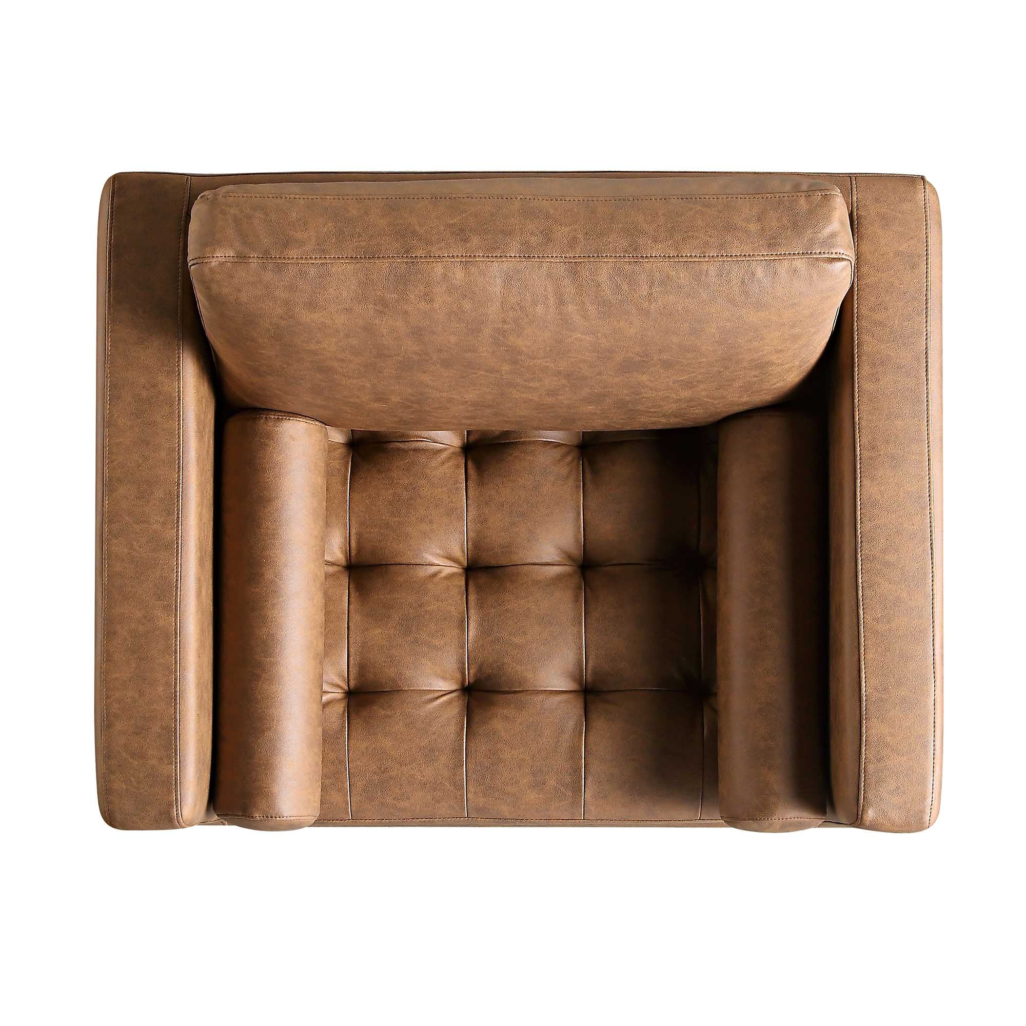 henrietta armchair, tan faux suede henrietta armchair, tan faux suede