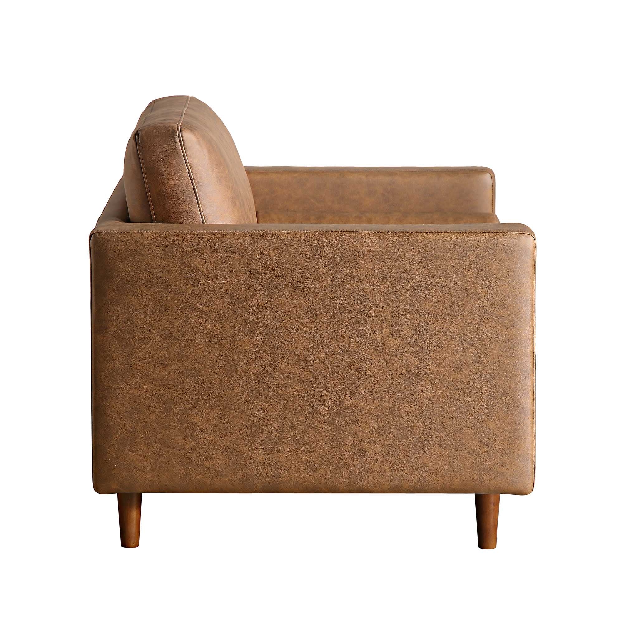 henrietta armchair, tan faux suede henrietta armchair, tan faux suede