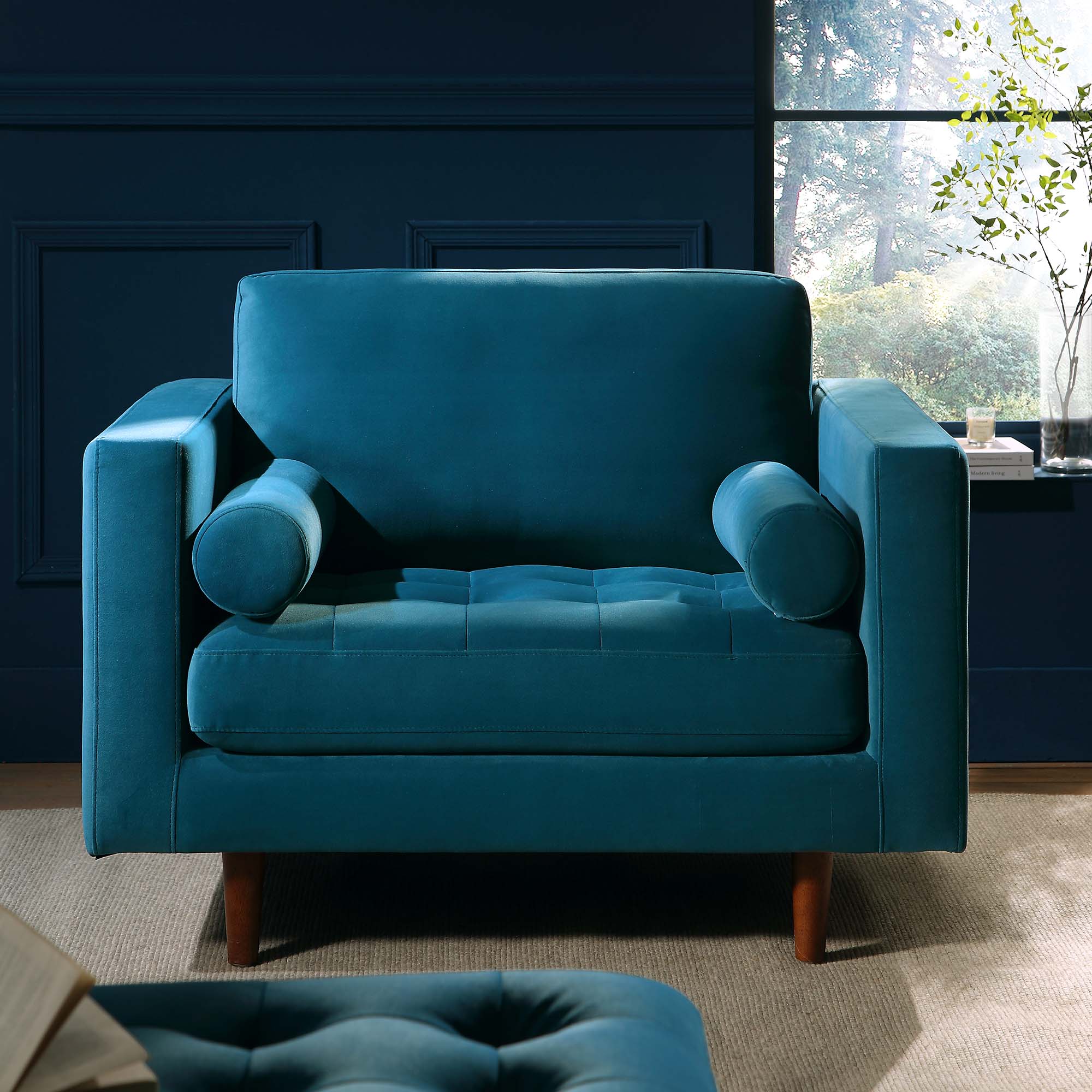 henrietta armchair, teal velvet henrietta armchair, teal velvet