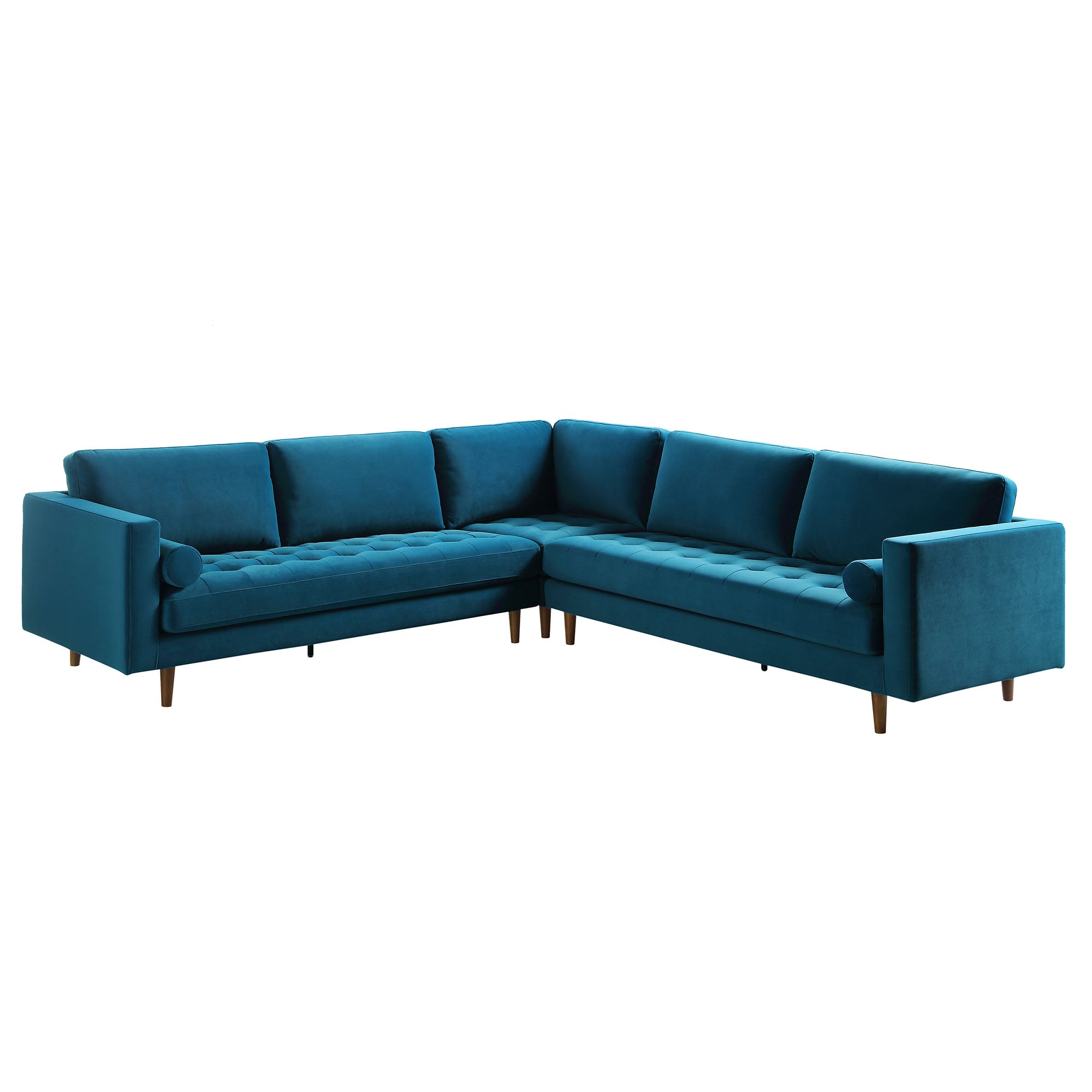 henrietta 5+seater corner sofa, teal velvet henrietta 5+seater corner sofa, teal velvet