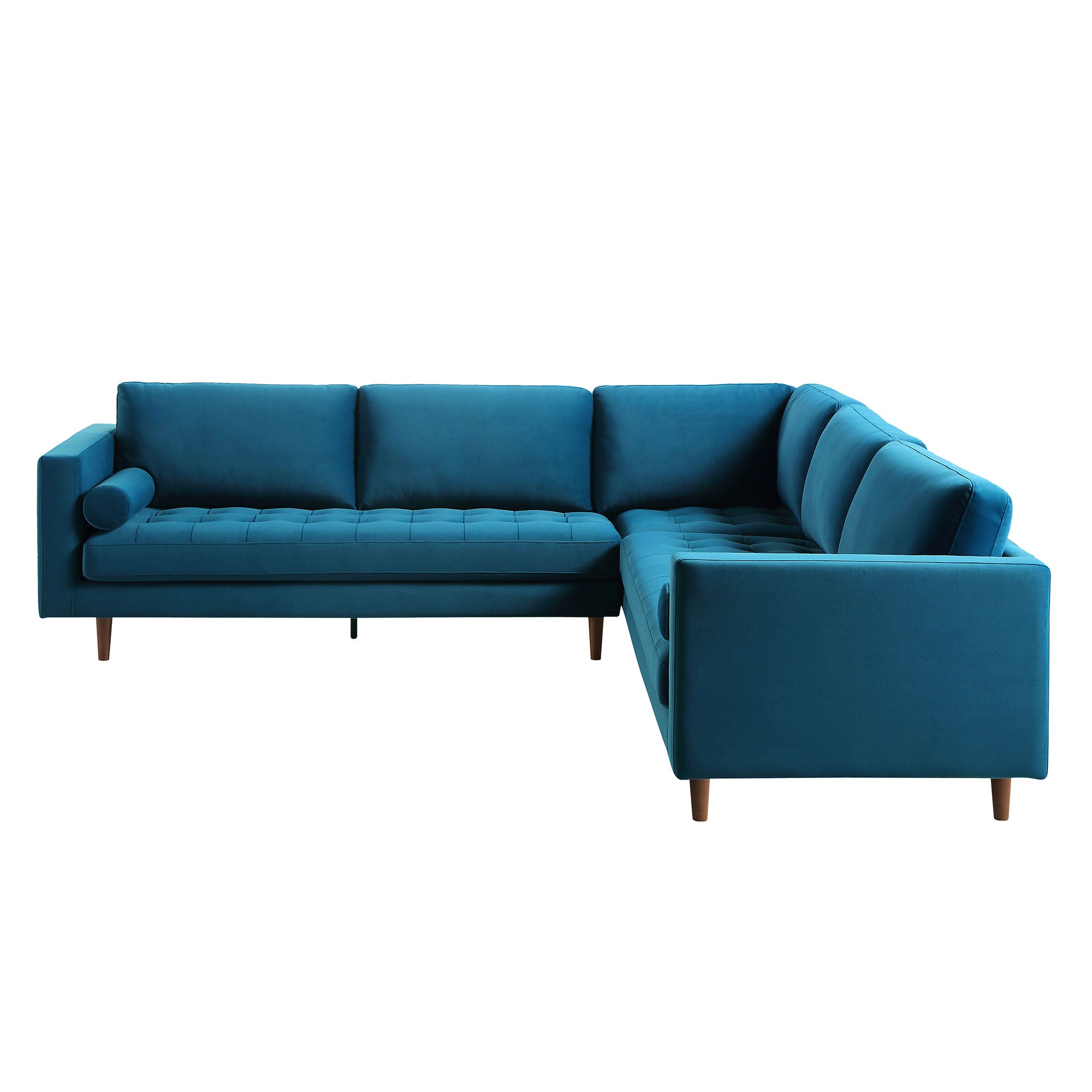 henrietta 5+seater corner sofa, teal velvet henrietta 5+seater corner sofa, teal velvet