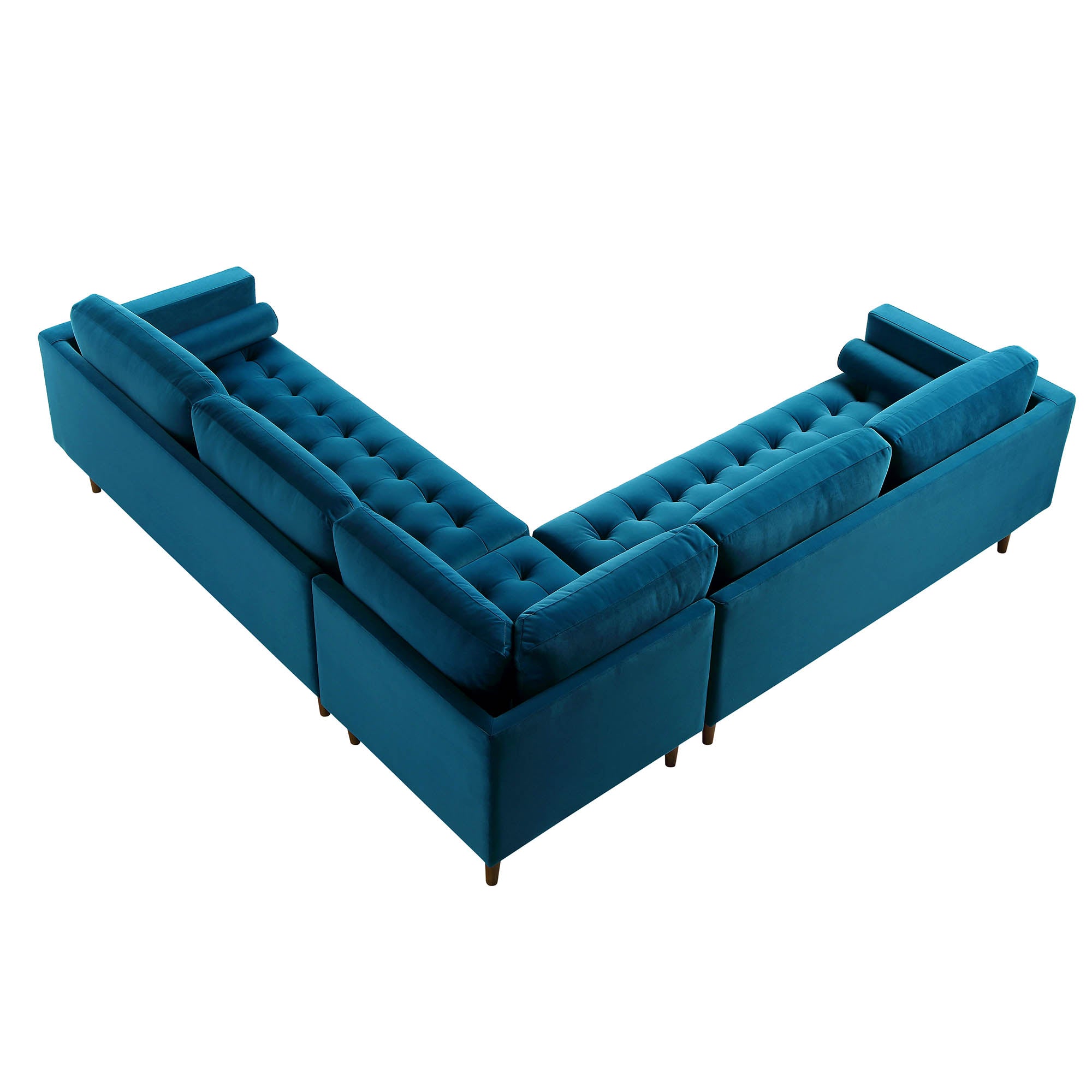 henrietta 5+seater corner sofa, teal velvet henrietta 5+seater corner sofa, teal velvet