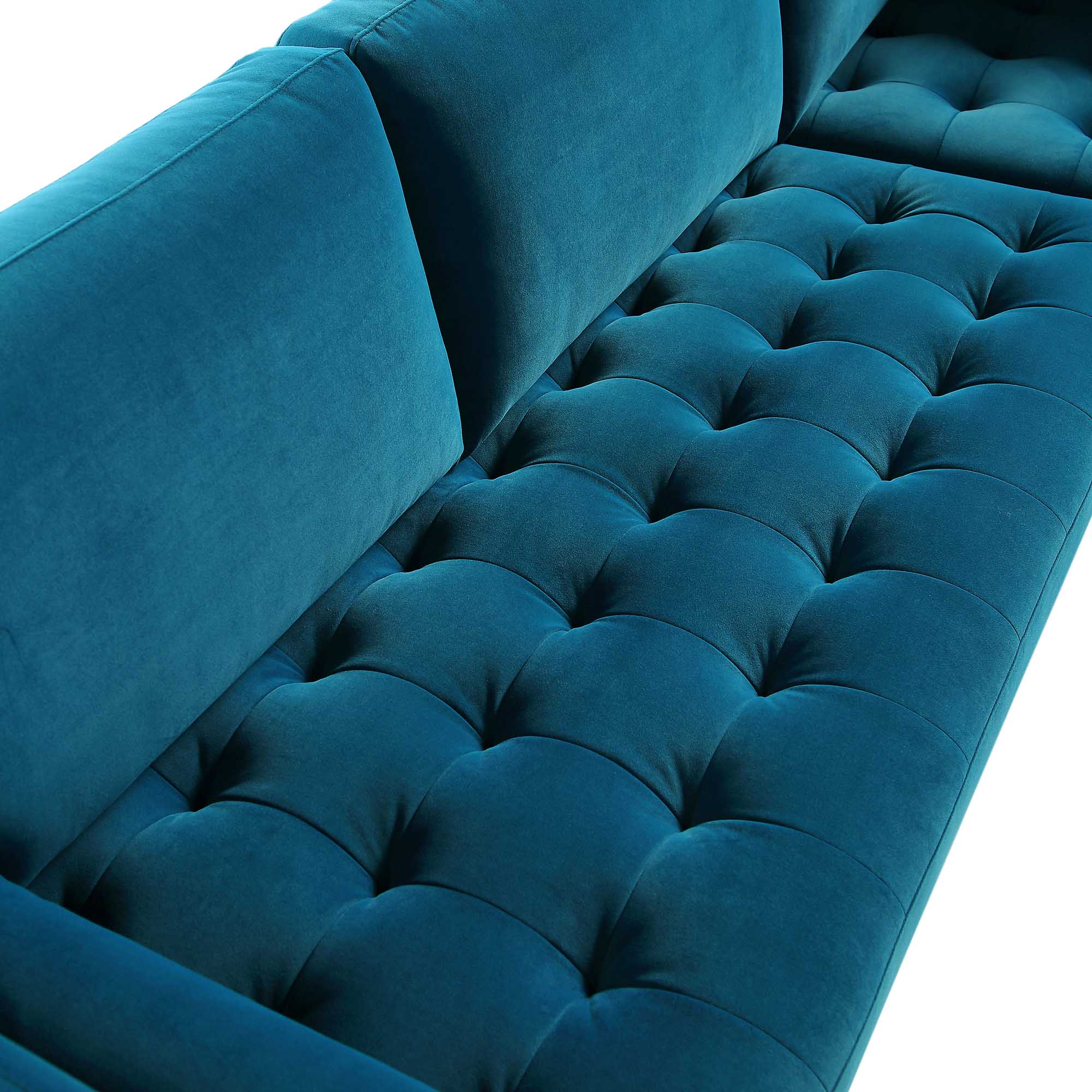 henrietta 5+seater corner sofa, teal velvet henrietta 5+seater corner sofa, teal velvet