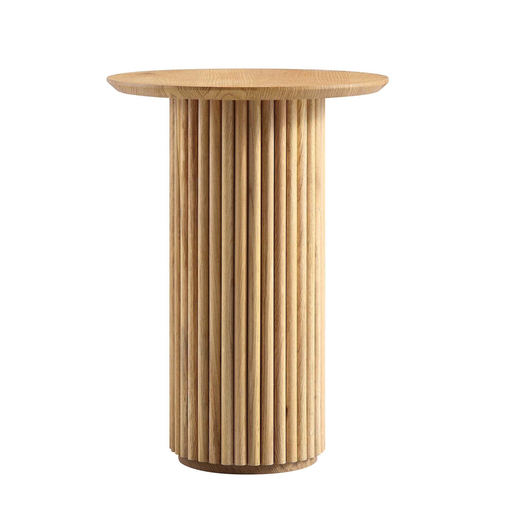 maru oak round side table, oak maru oak round side table, oak