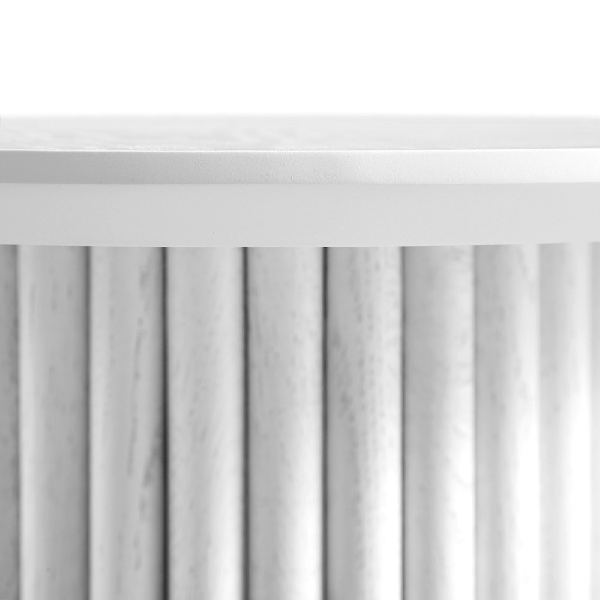 maru oak round side table, washed white maru oak round side table, washed white