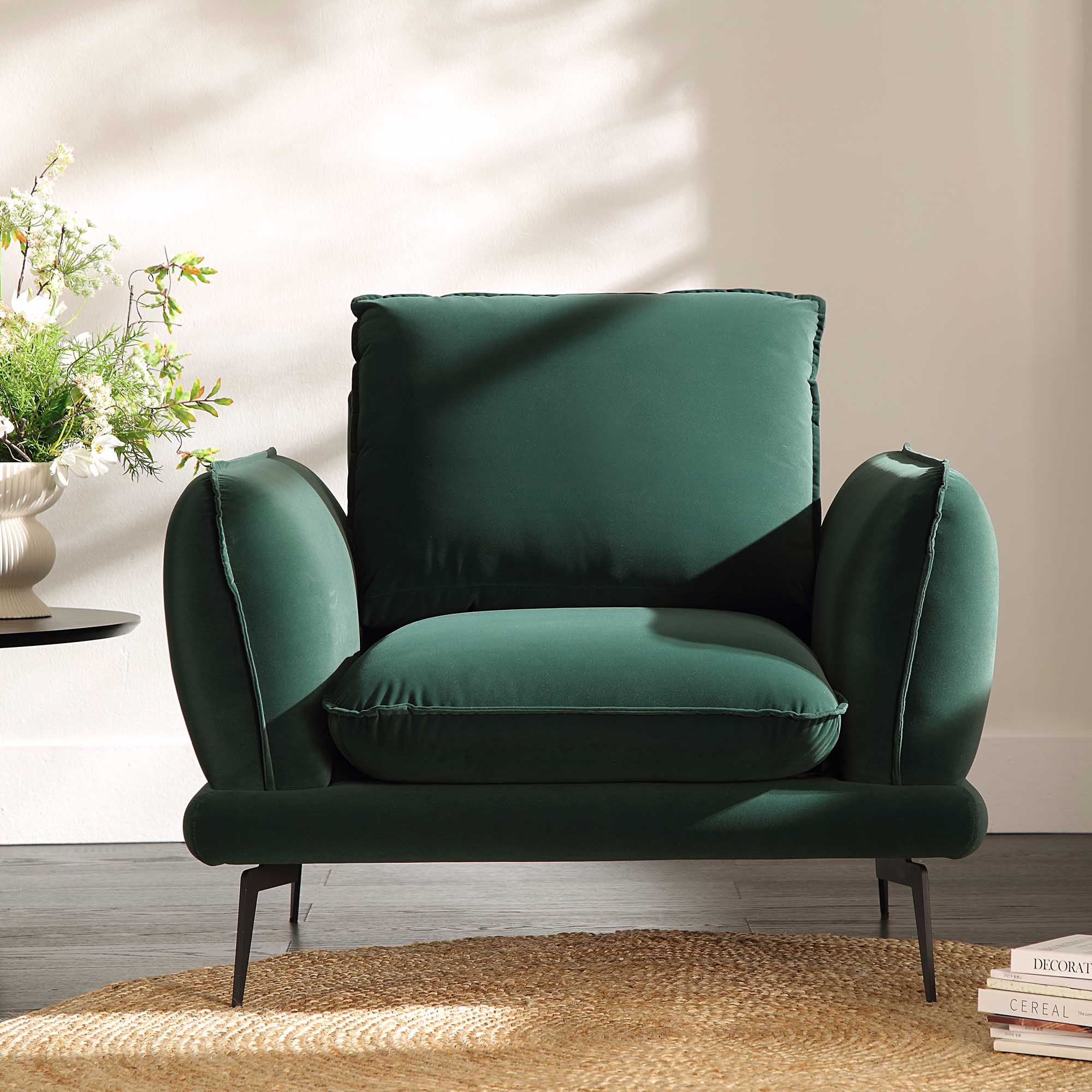 obriel forest green velvet armchair obriel forest green velvet armchair
