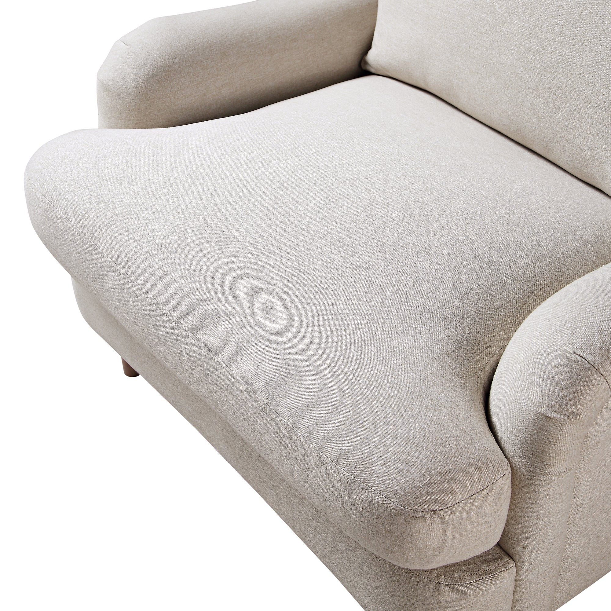 daphnis oatmeal fabric sofa, 1 seater daphnis oatmeal fabric sofa, 1 seater