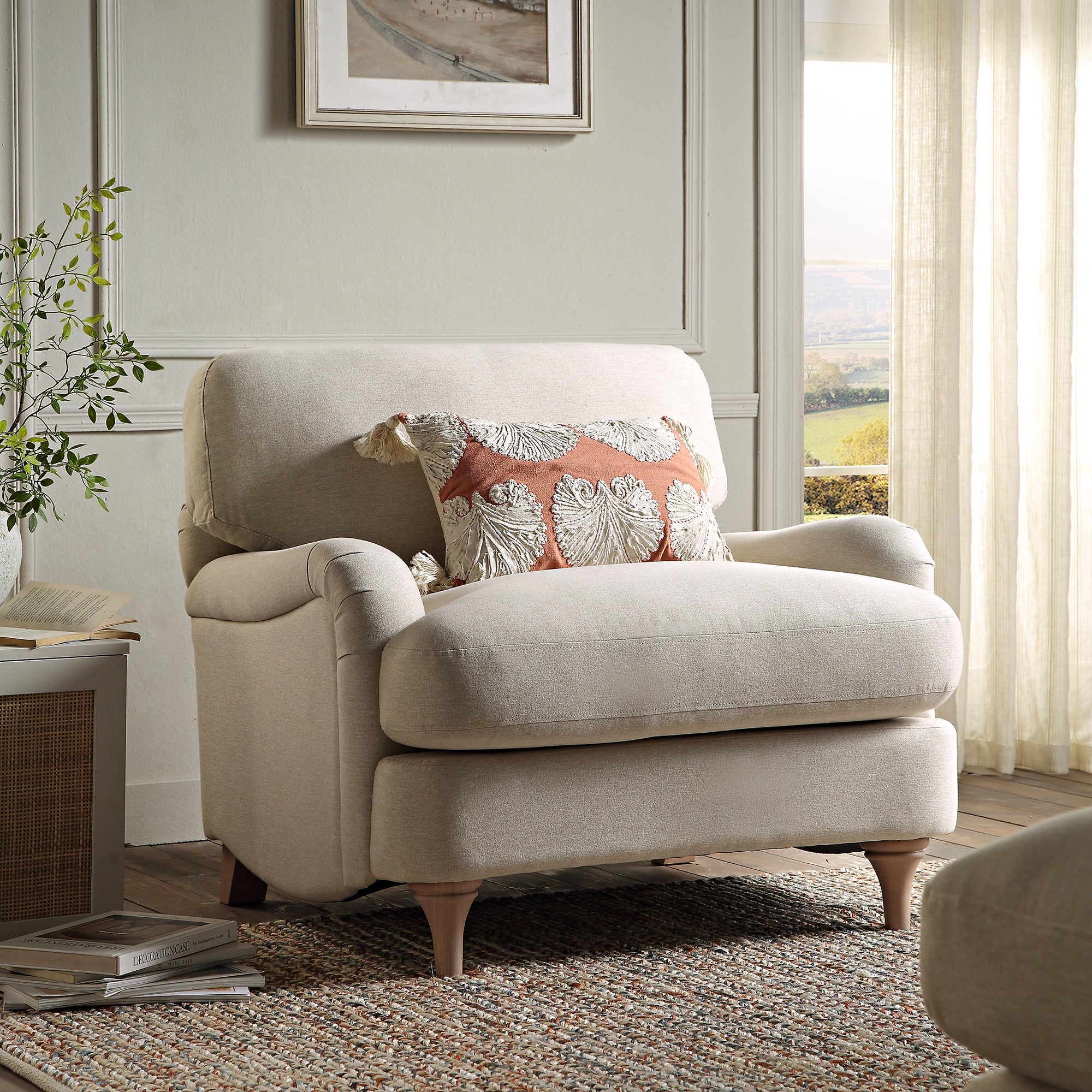 daphnis oatmeal fabric sofa, 1 seater daphnis oatmeal fabric sofa, 1 seater