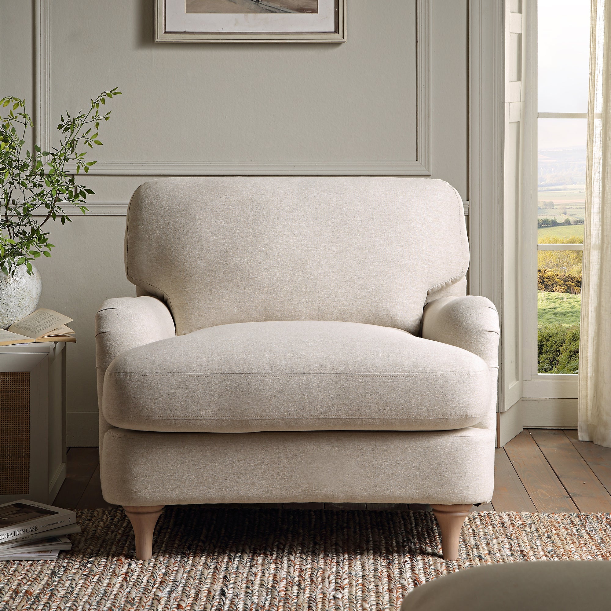 daphnis oatmeal fabric sofa, 1 seater daphnis oatmeal fabric sofa, 1 seater