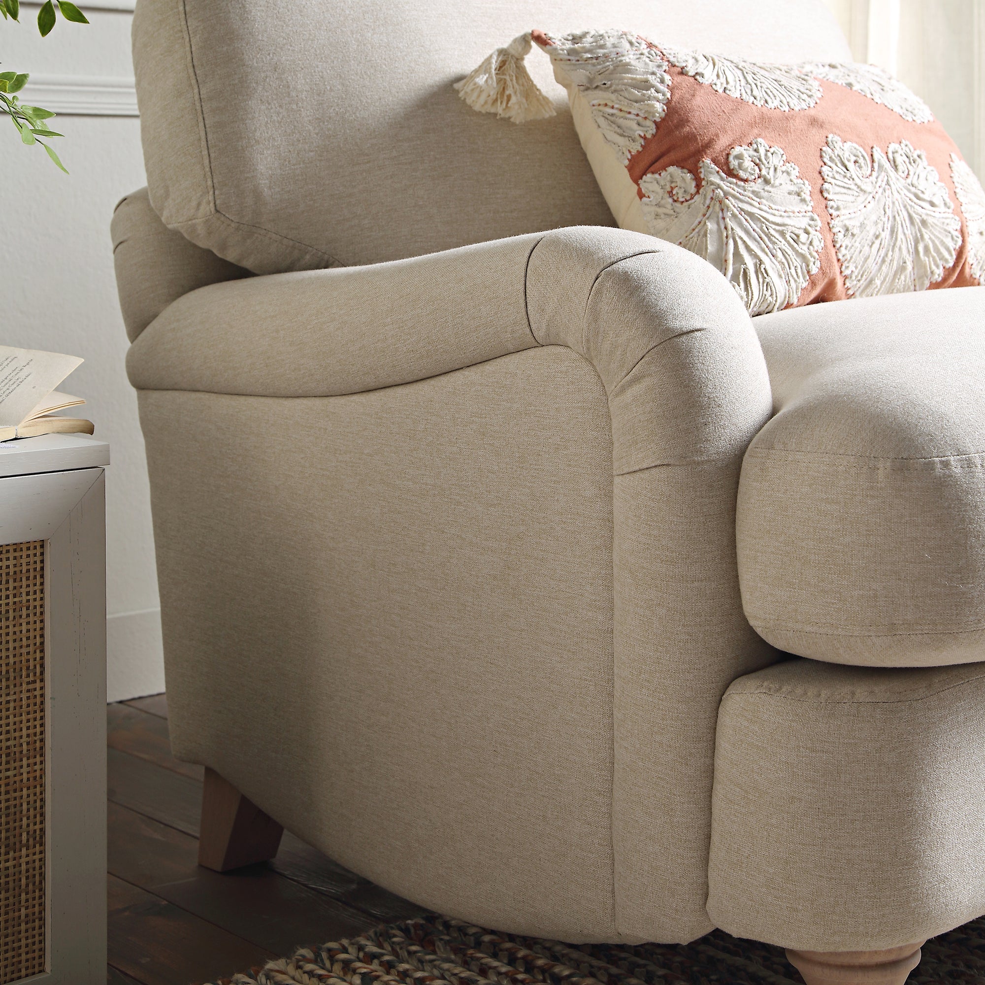 daphnis oatmeal fabric sofa, 1 seater daphnis oatmeal fabric sofa, 1 seater
