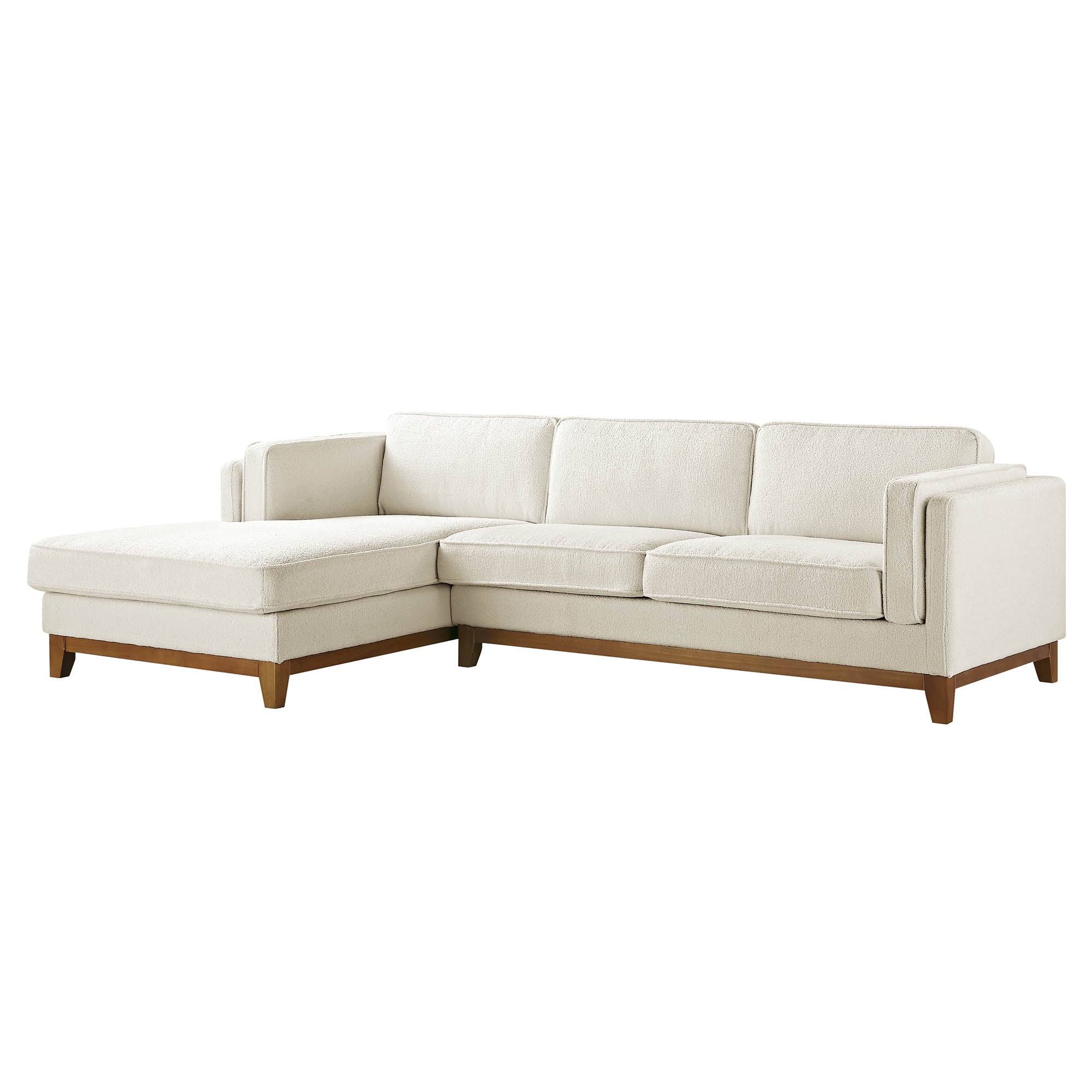 dipley beige boucle fabric sofa, grande chaise sofa left hand facing dipley beige boucle fabric sofa, grande chaise sofa left hand facing