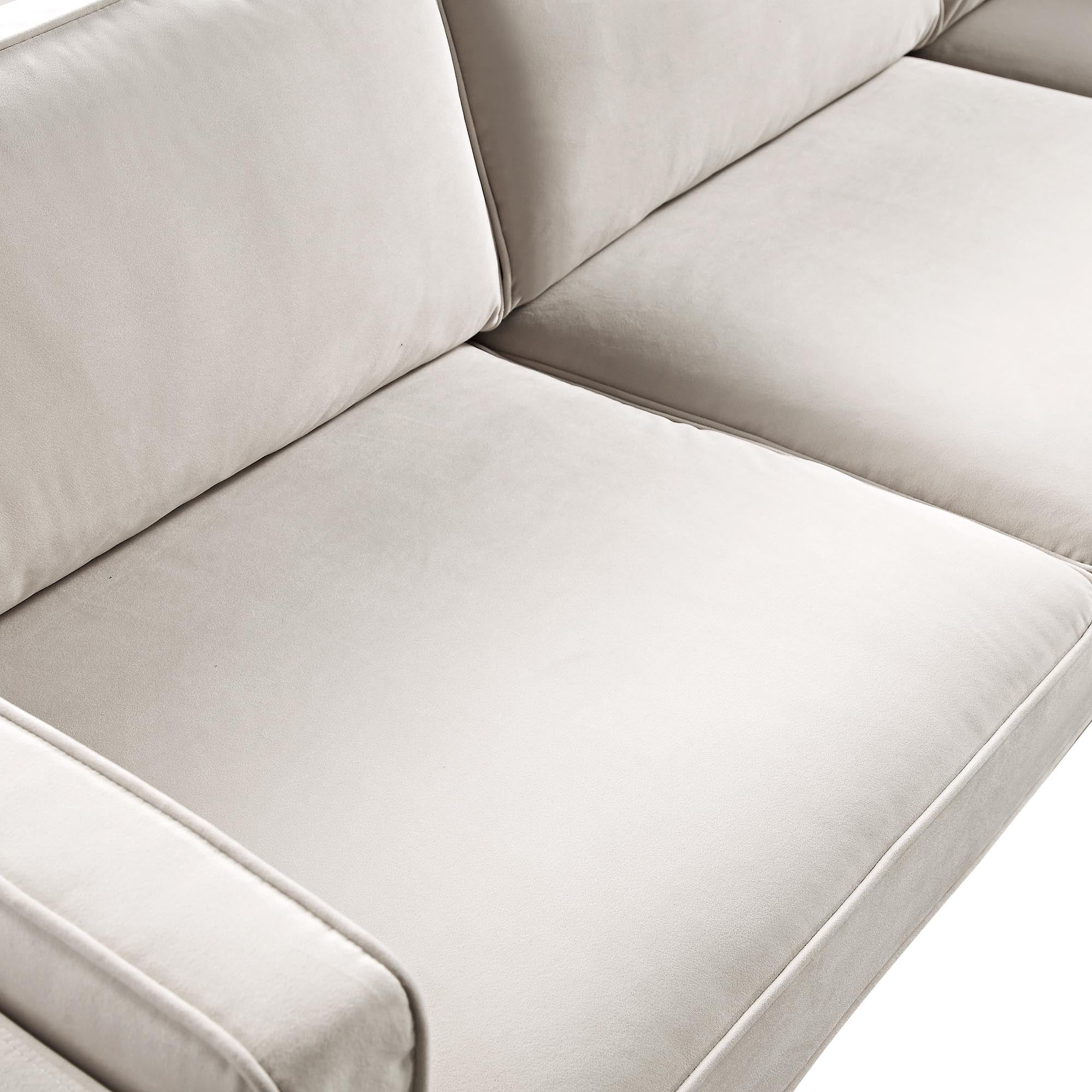 dipley champagne velvet grande corner sofa dipley champagne velvet grande corner sofa