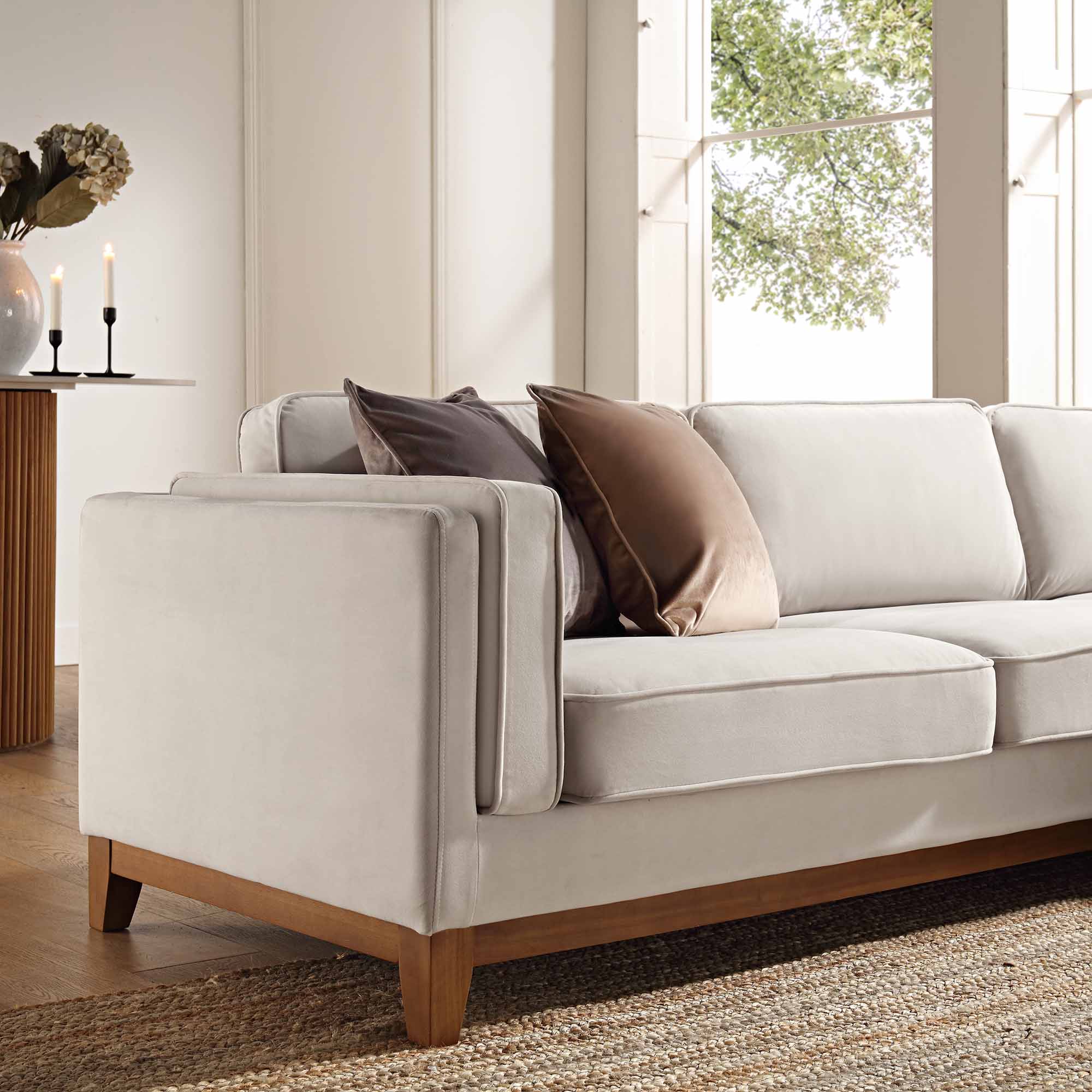 dipley champagne velvet grande corner sofa dipley champagne velvet grande corner sofa