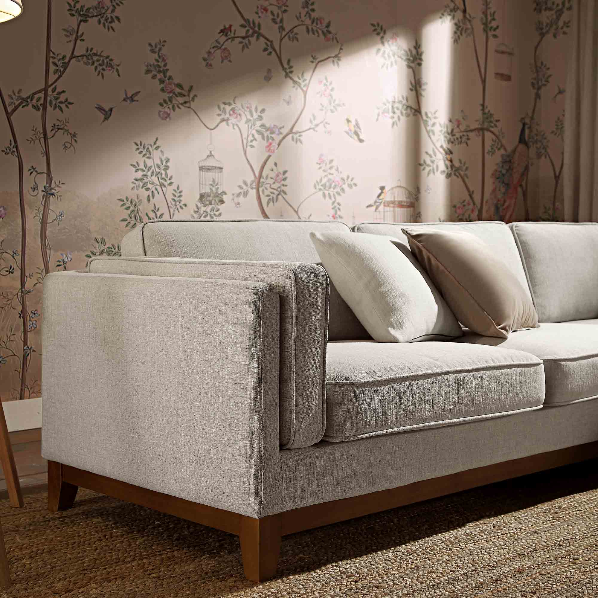 dipley oatmeal woven fabric grande corner sofa dipley oatmeal woven fabric grande corner sofa