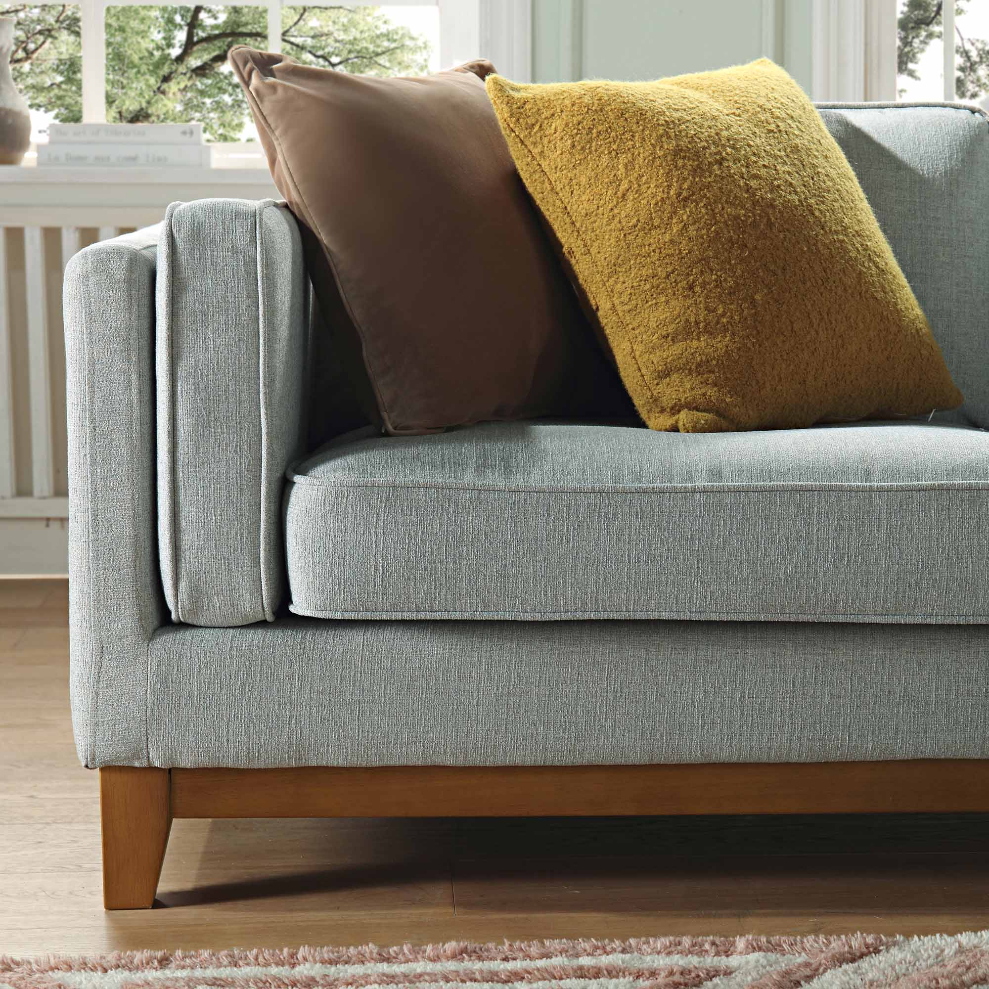 dipley sage woven fabric grande corner sofa dipley sage woven fabric grande corner sofa