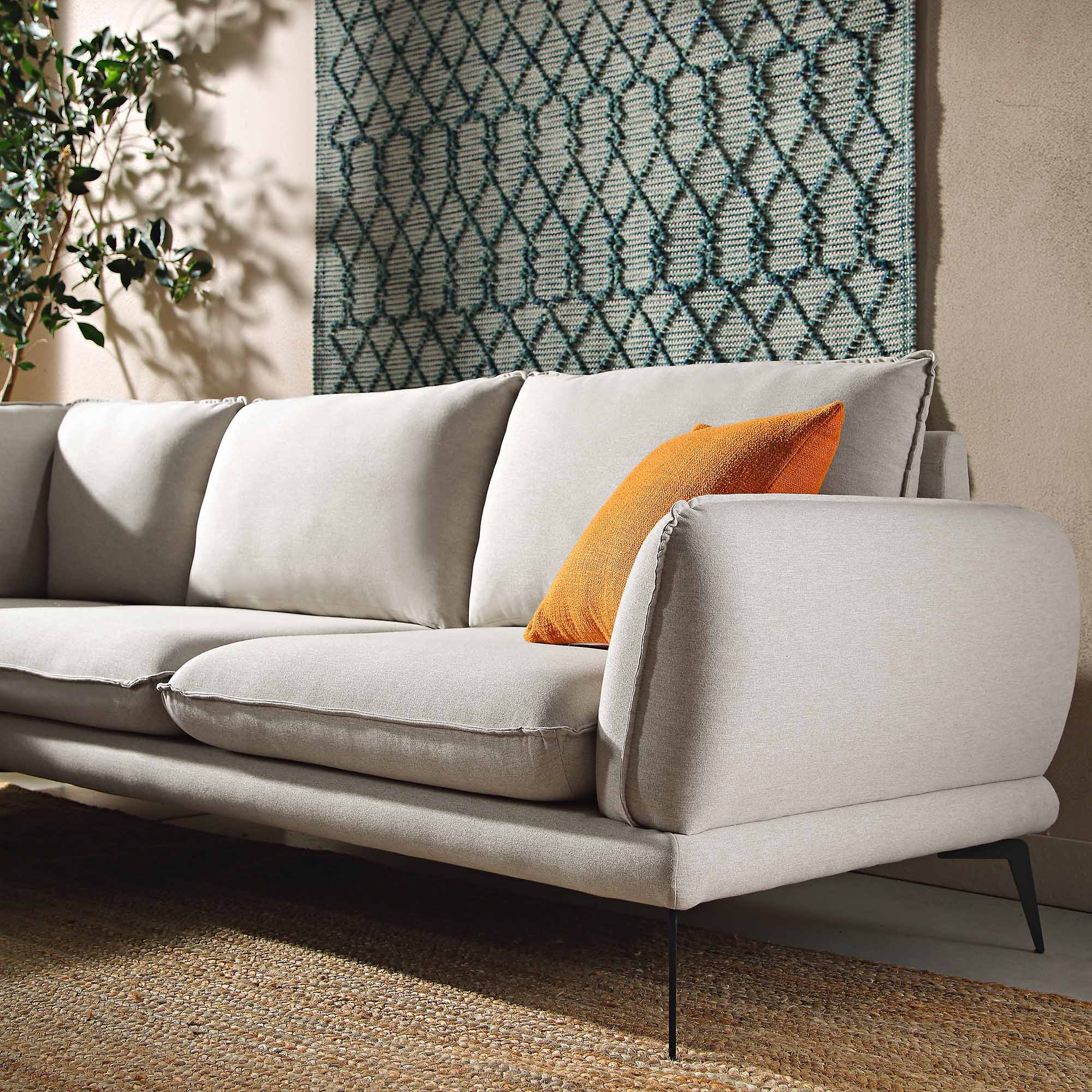 obriel oatmeal fabric grande corner sofa obriel oatmeal fabric grande corner sofa