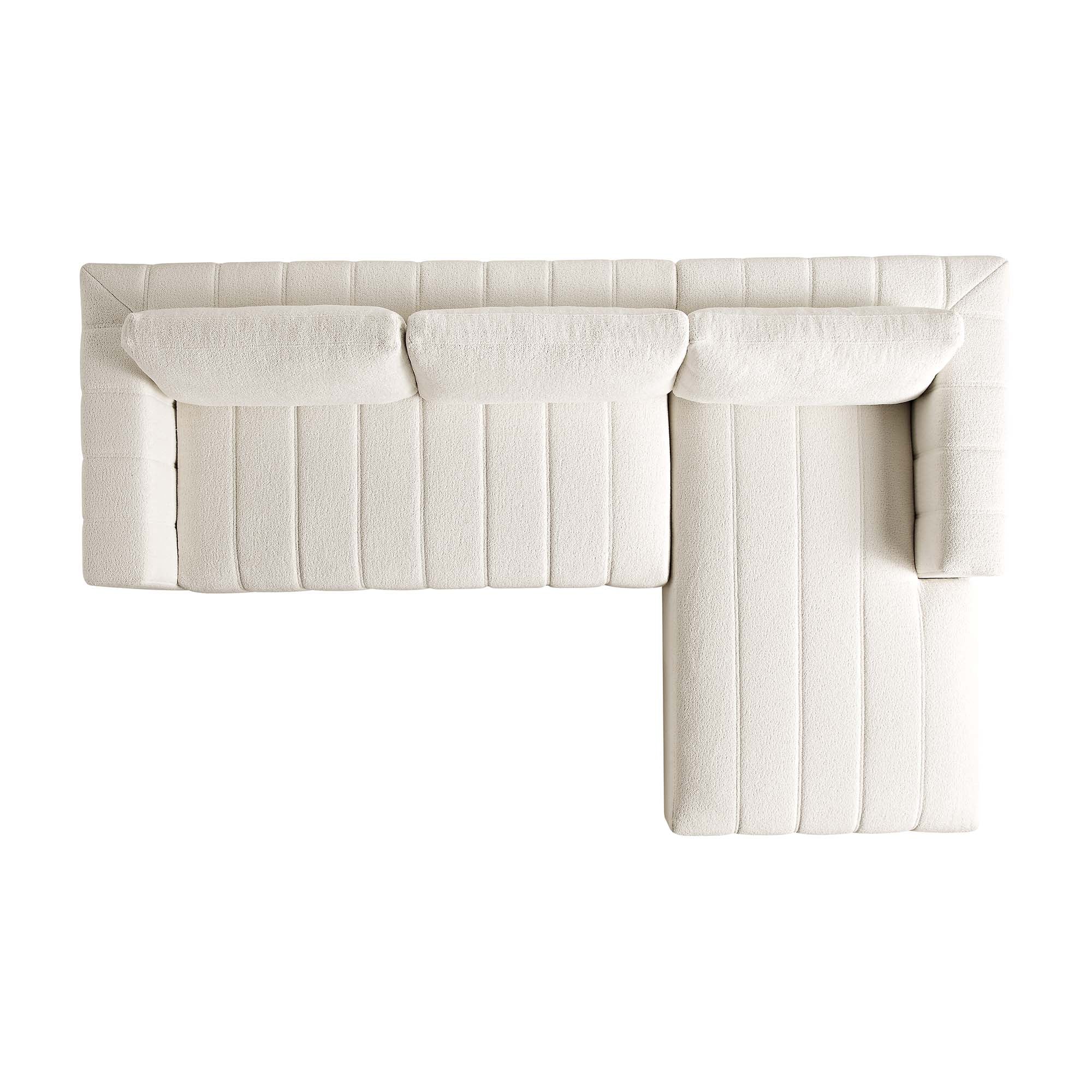 belsize beige boucle sofa with wooden base, large chaise right hand facing belsize beige boucle sofa with wooden base, large chaise right hand facing