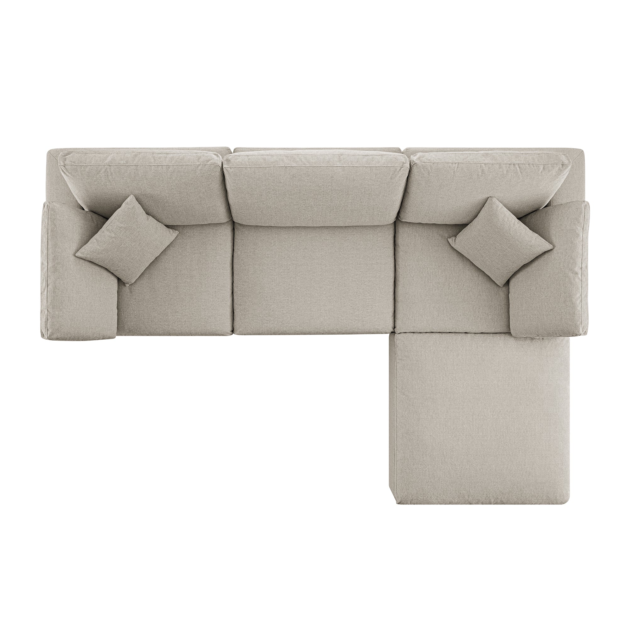 lutyens oatmeal weave fabric sectional sofa, 3 piece chaise lutyens oatmeal weave fabric sectional sofa, 3 piece chaise