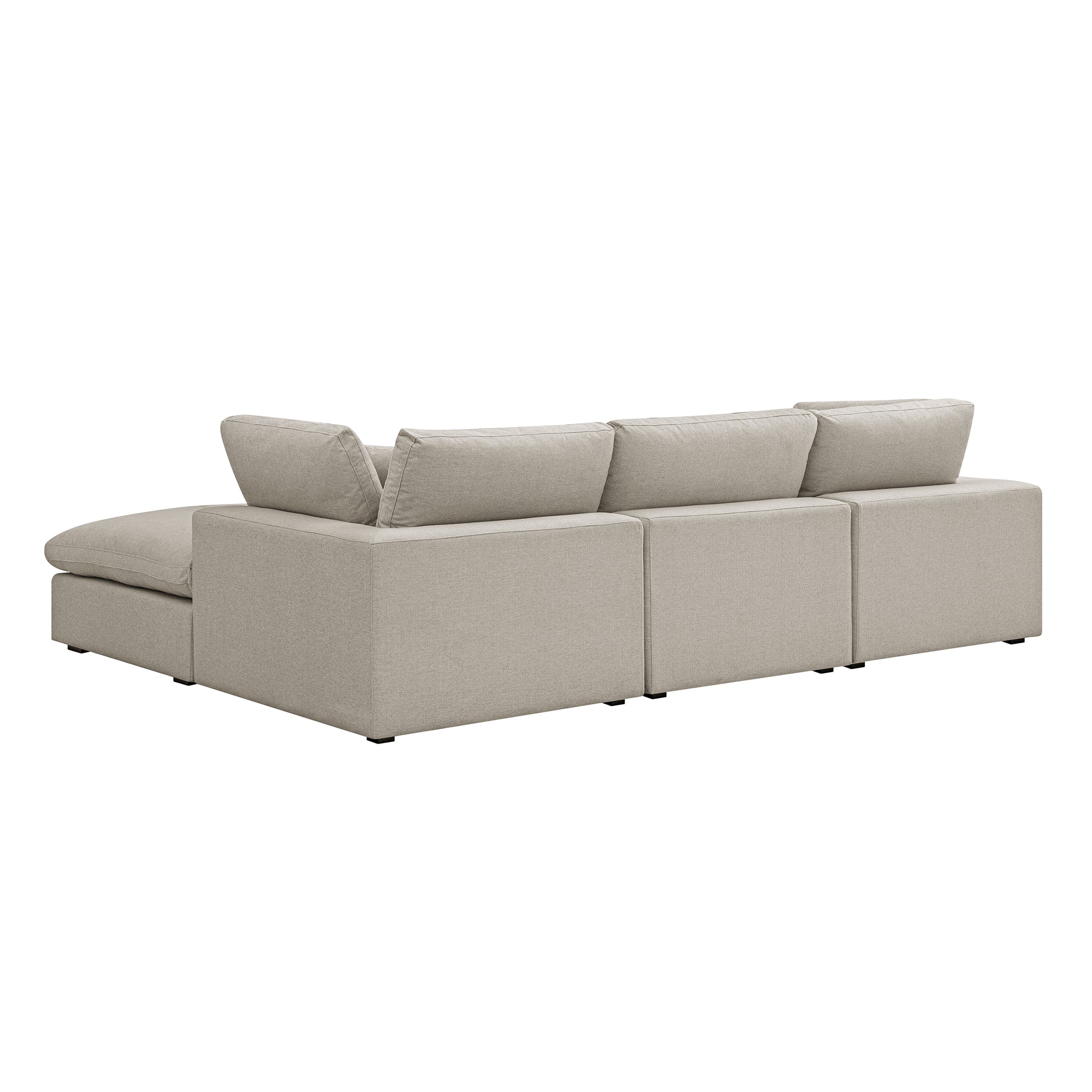 lutyens oatmeal weave fabric sectional sofa, 3 piece chaise lutyens oatmeal weave fabric sectional sofa, 3 piece chaise