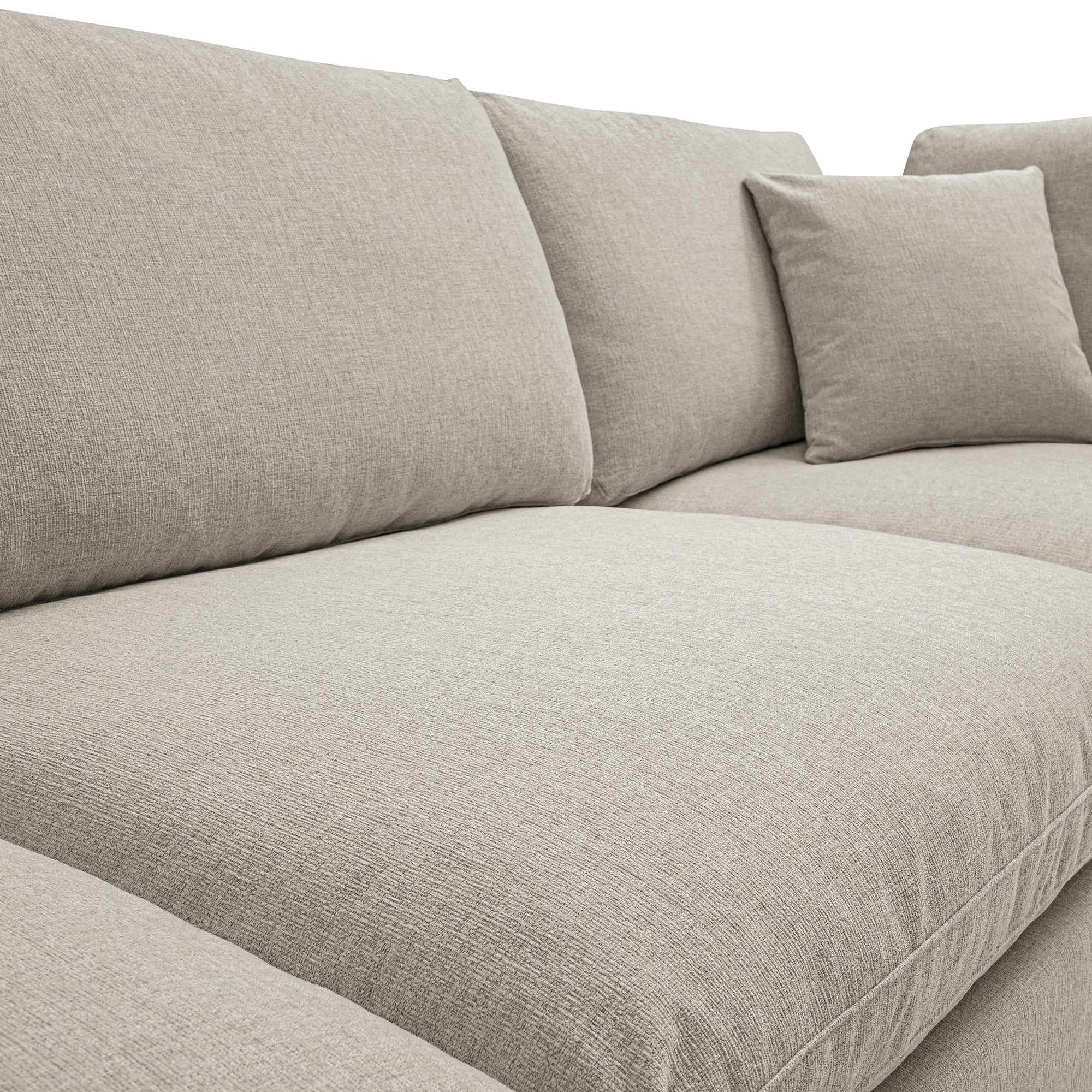 lutyens oatmeal weave fabric sectional sofa, 3 piece chaise lutyens oatmeal weave fabric sectional sofa, 3 piece chaise