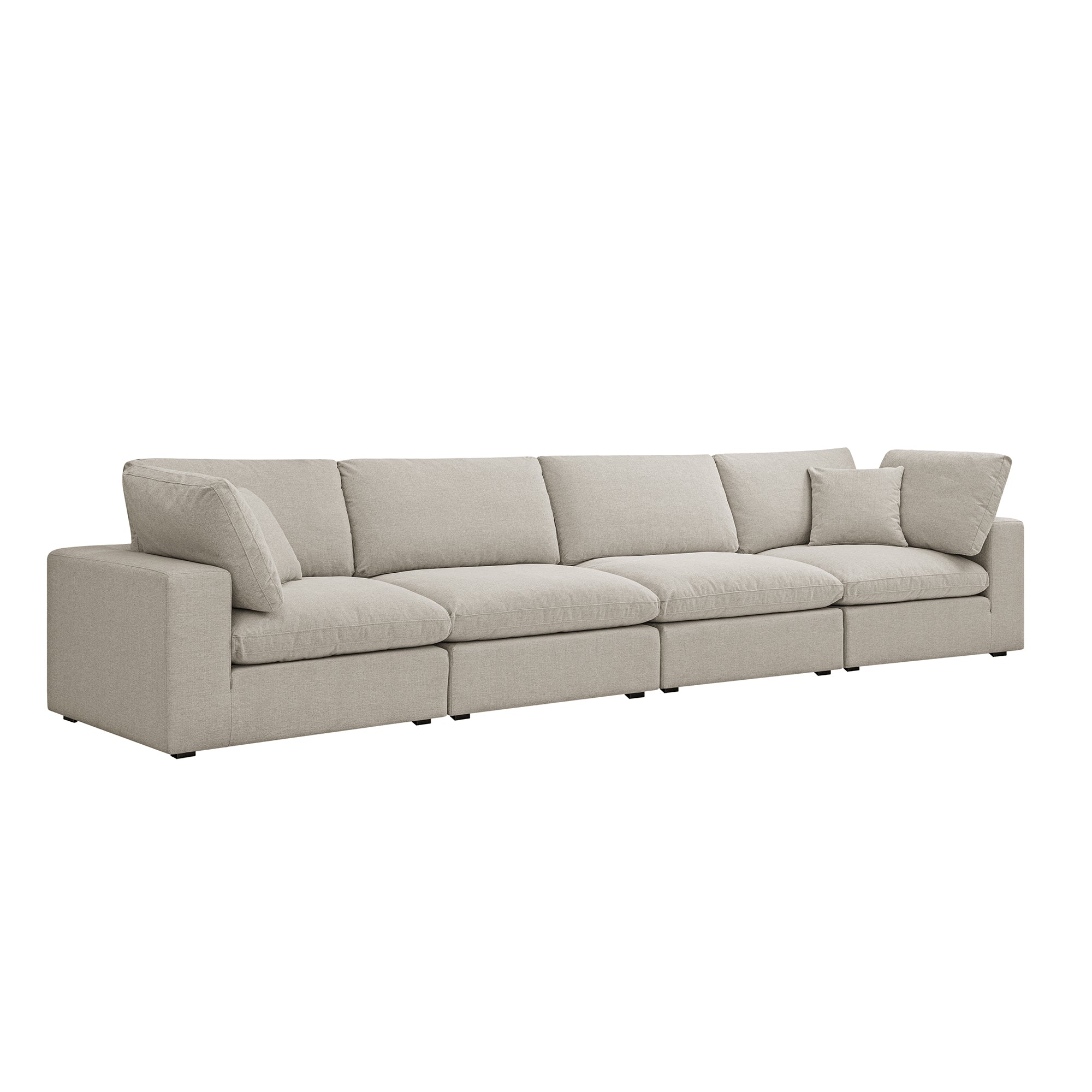 lutyens oatmeal weave fabric sectional sofa, 4 piece lutyens oatmeal weave fabric sectional sofa, 4 piece