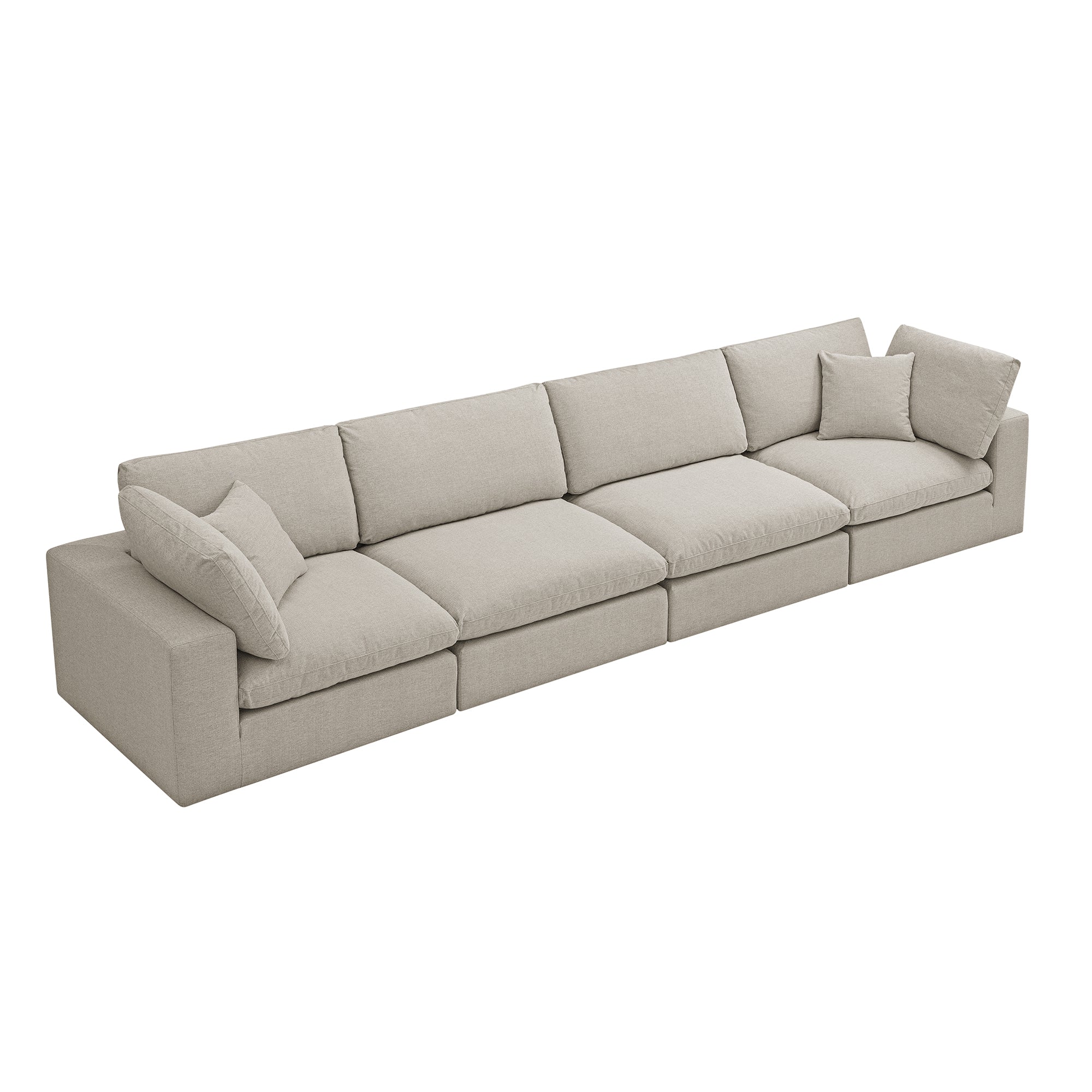 lutyens oatmeal weave fabric sectional sofa, 4 piece lutyens oatmeal weave fabric sectional sofa, 4 piece
