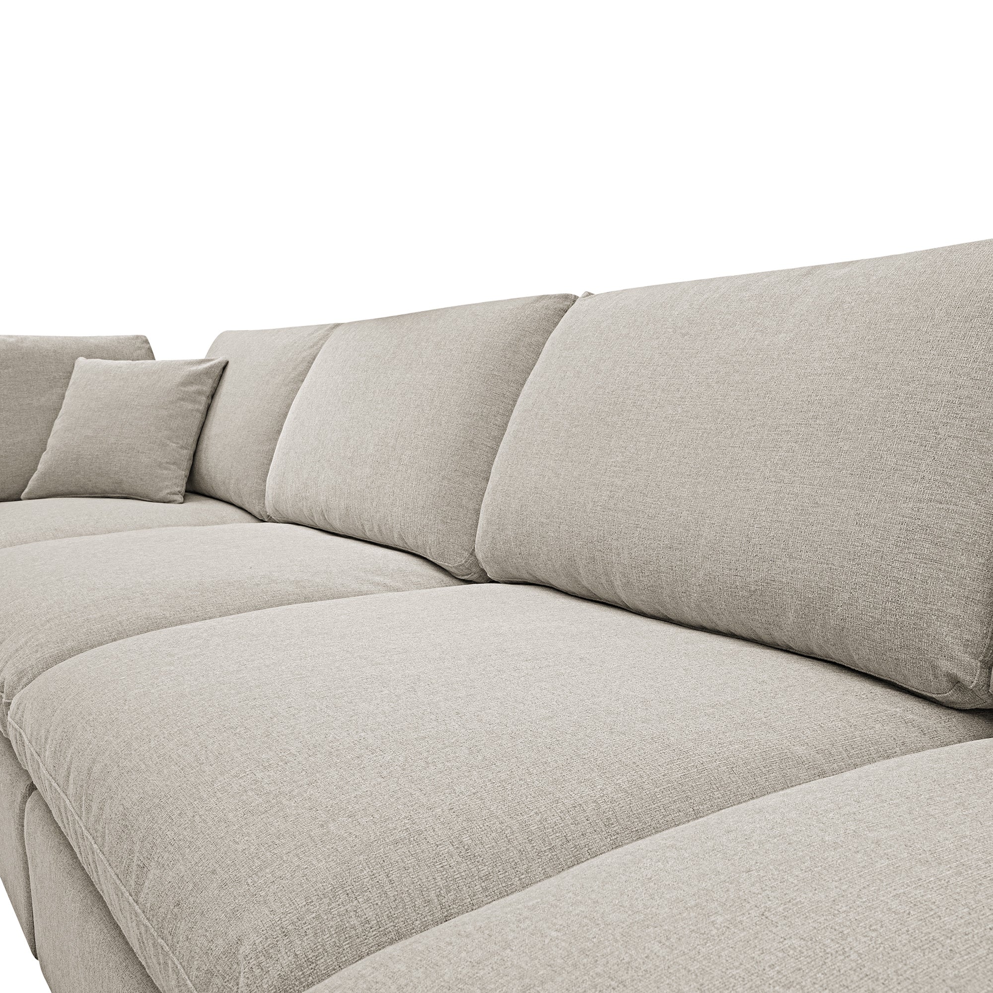 lutyens oatmeal weave fabric sectional sofa, 4 piece lutyens oatmeal weave fabric sectional sofa, 4 piece